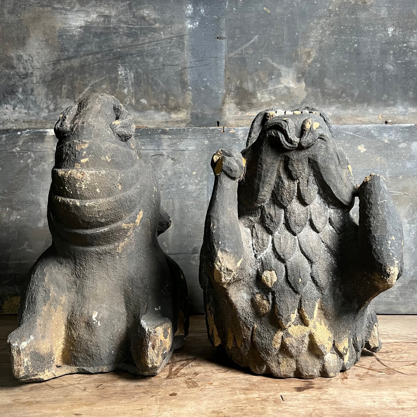 Large Pair of Gothic Revival Gargoyles