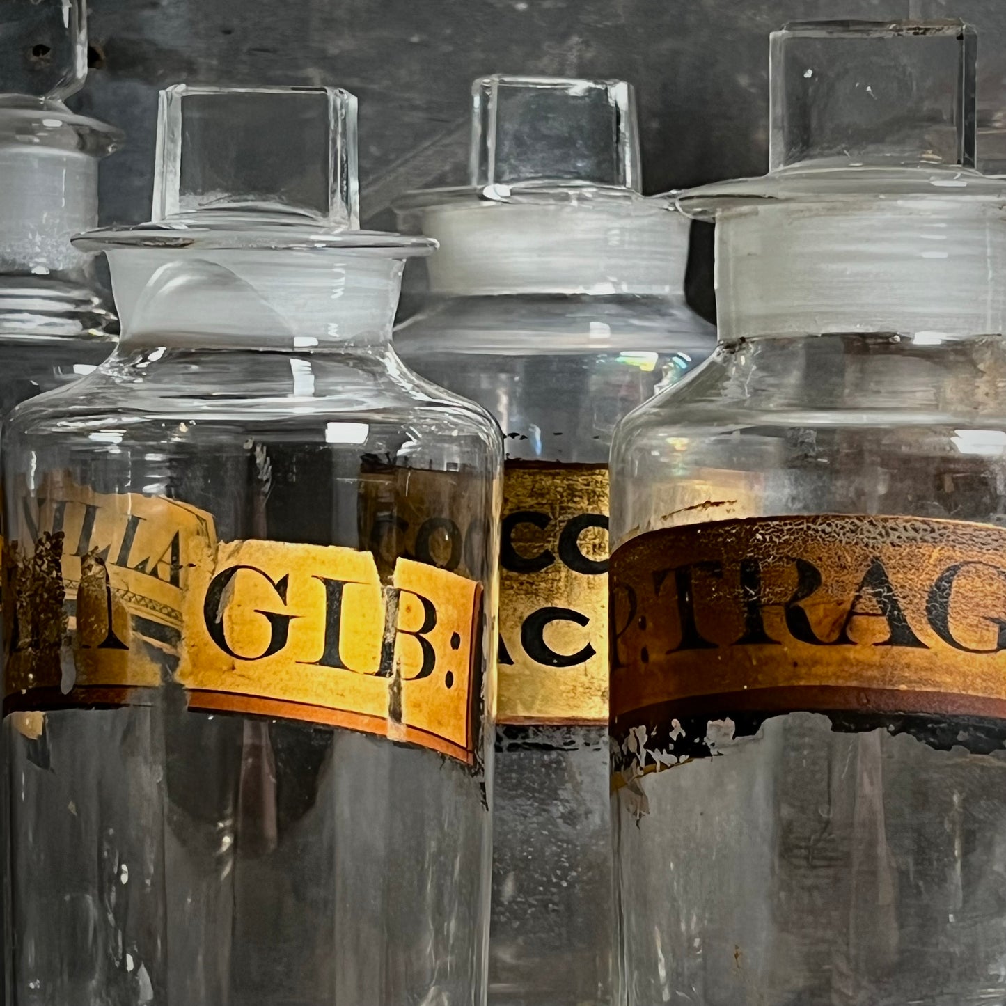 Collection of Nine Apothecary Bottles c.1840-1860