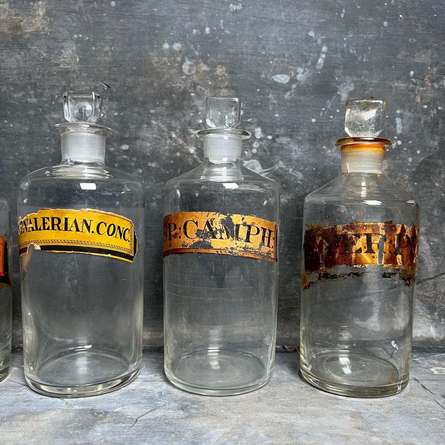 Collection of Nine Apothecary Bottles c.1840-1860