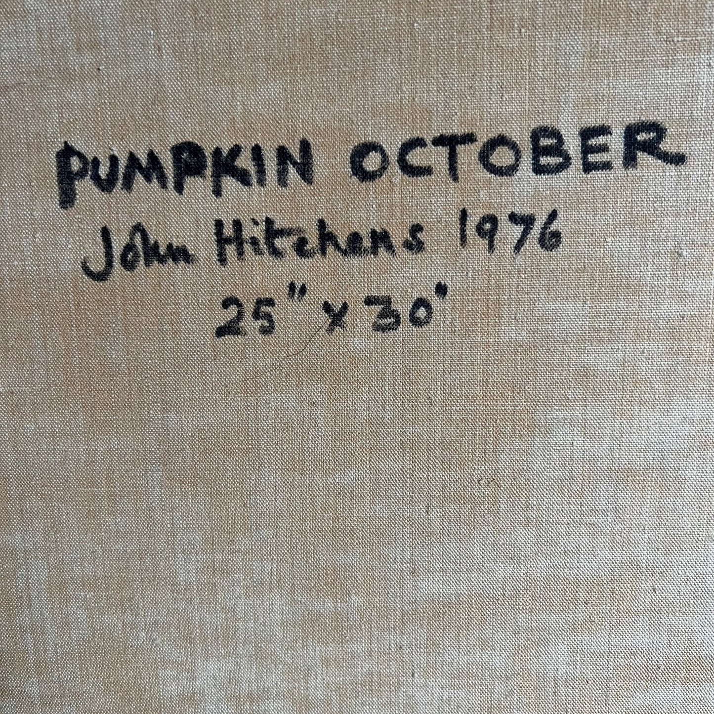 “Pumpkin October” 1976 by John Hitchens