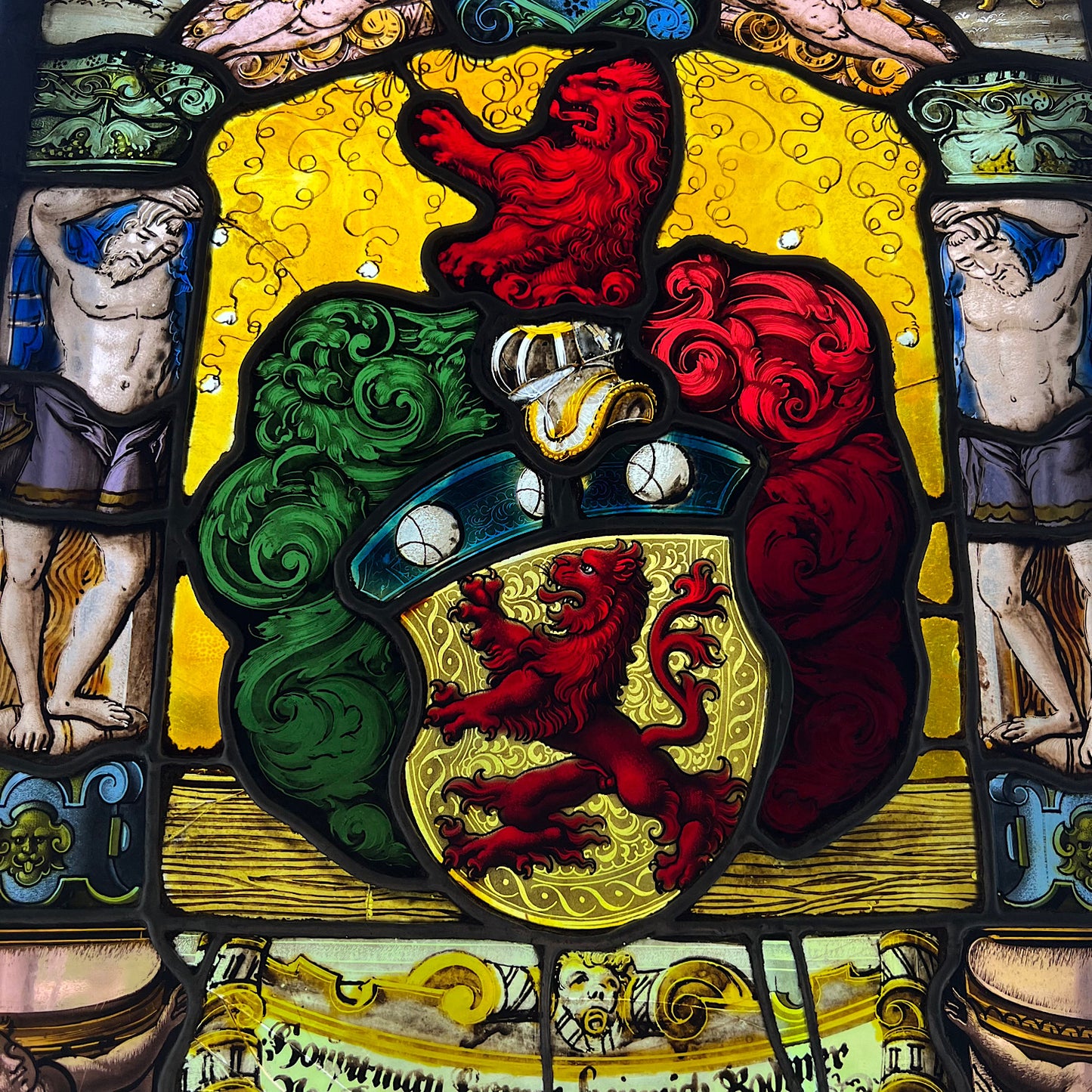 Stained Glass Panel depicting The Arms of Heinrich Bodmer of Baden c.1530