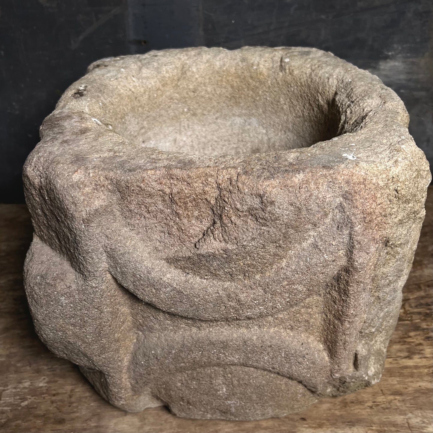 Rare Romanesque Medieval Double-Bowled Apothecary Mortar