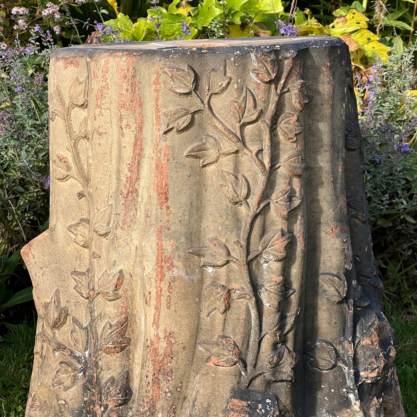 Pair of English Terracotta Tree Stump or Stumpery Pedestals by Gibbs & Canning, Tamworth c.1870