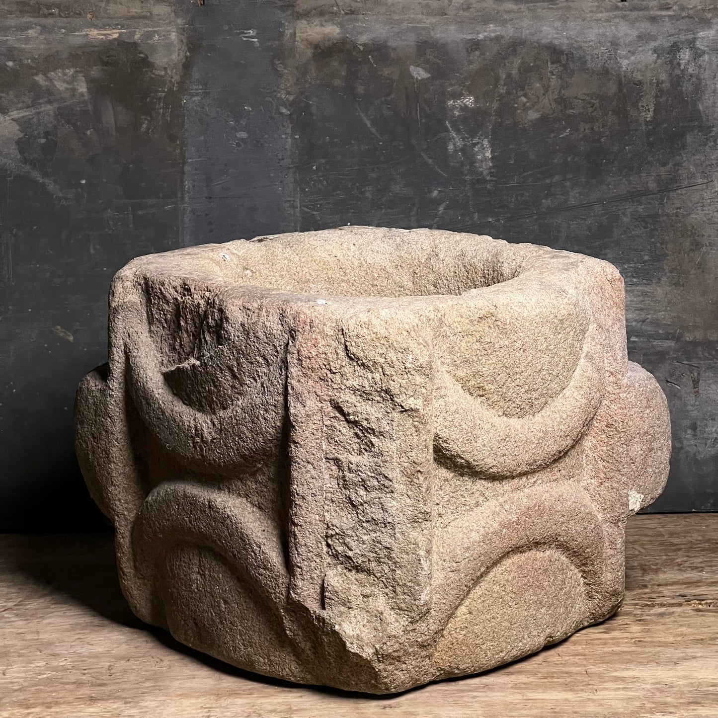 Rare Romanesque Medieval Double-Bowled Apothecary Mortar