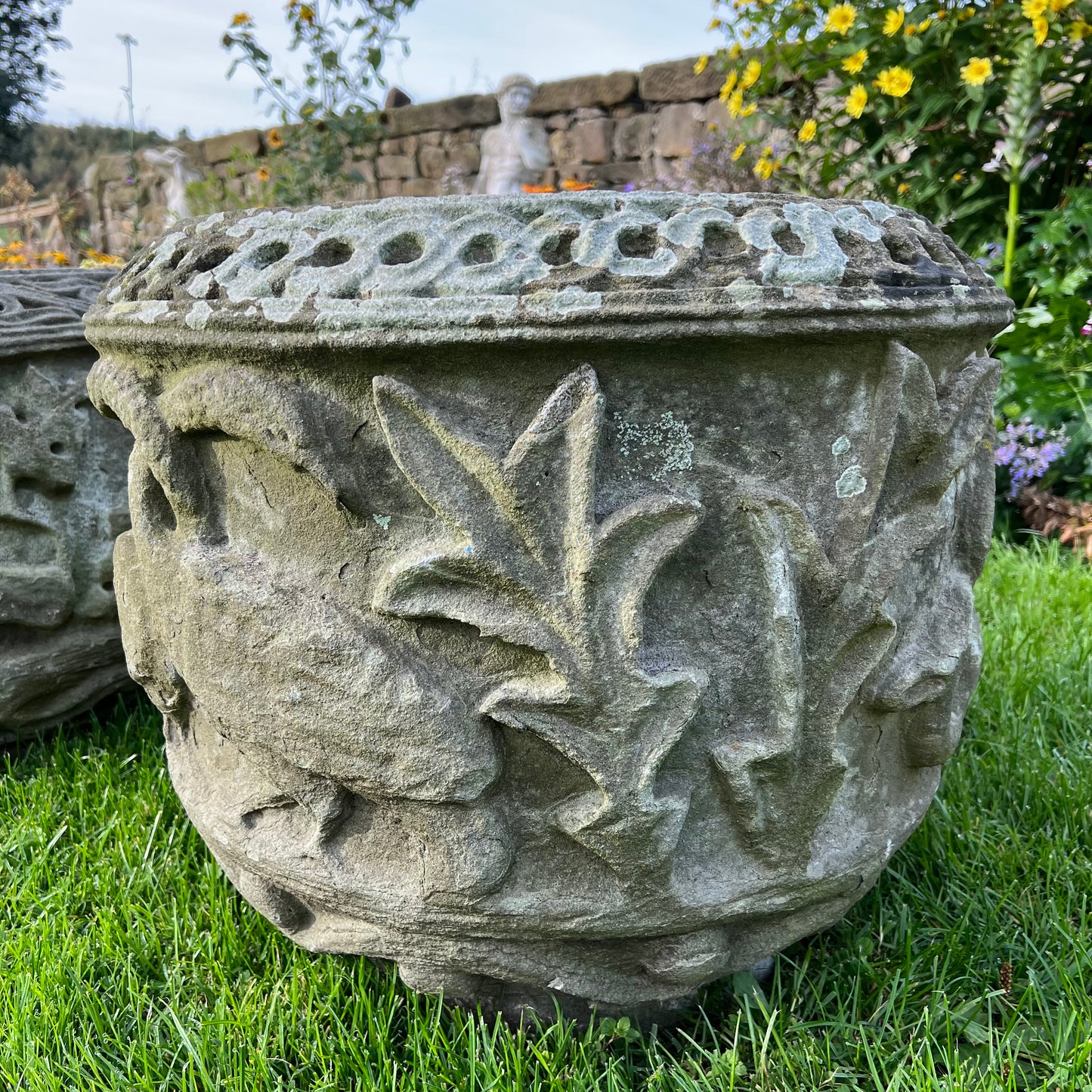 Pair Of Romanesque Urns