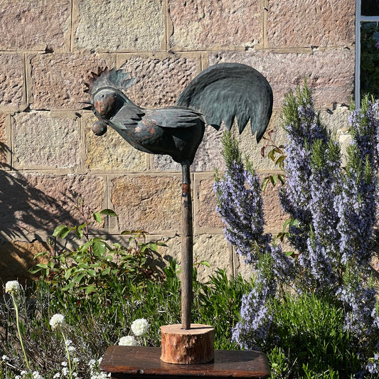 French Provincial Copper Folk Art Rooster Late 19th/Early 20th Century