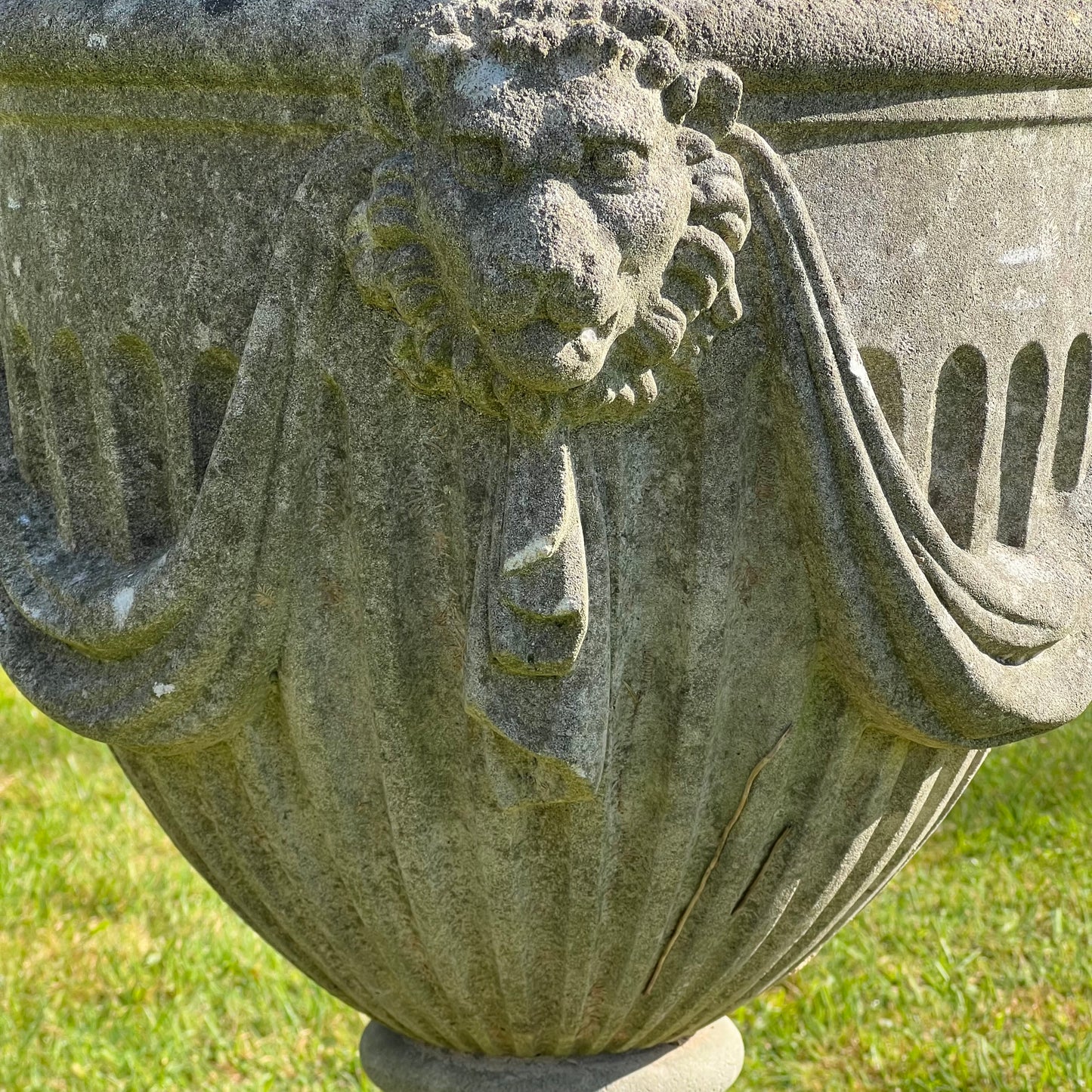 Robert Adam Style Swagged Urn Late 20th Century