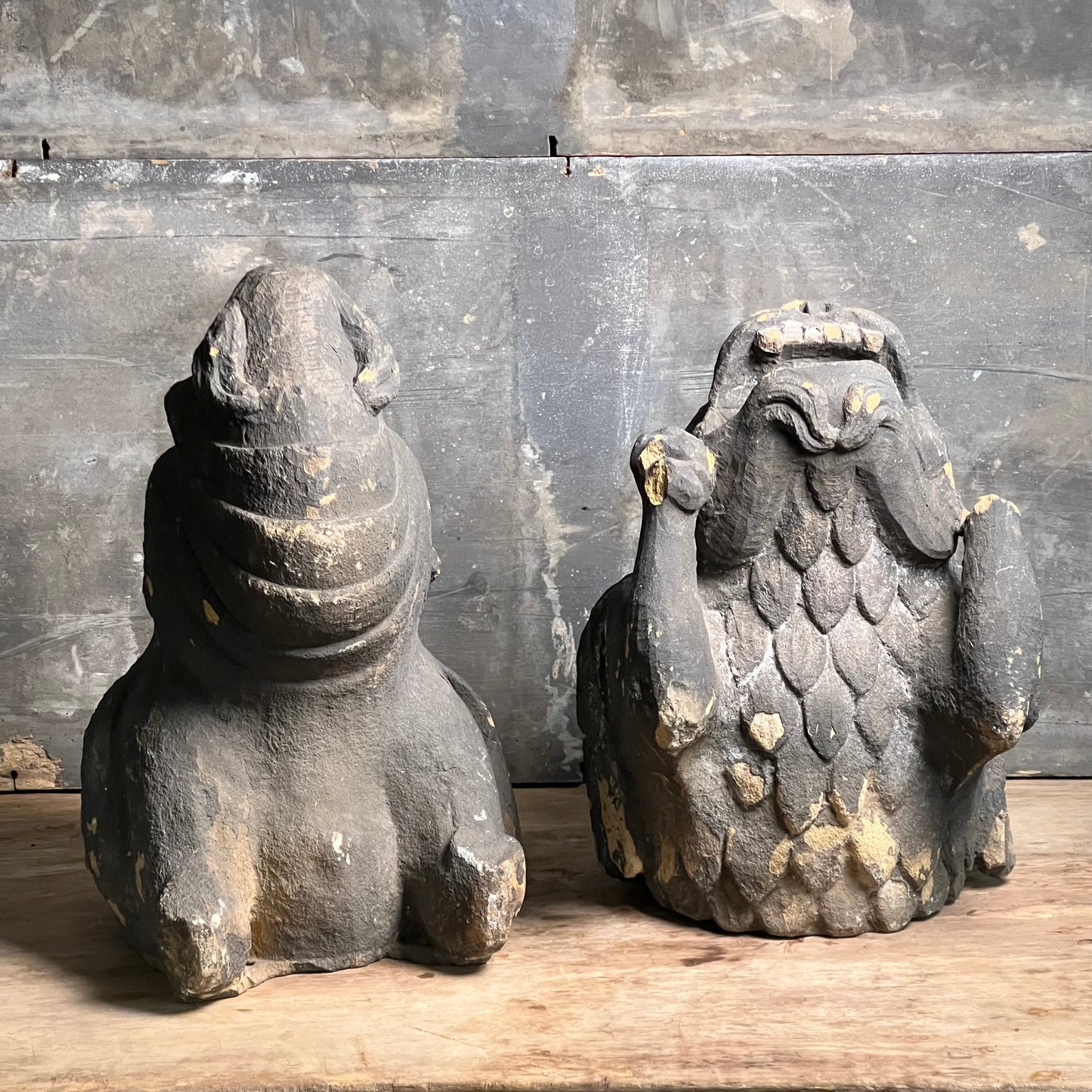 Large Pair of Gothic Revival Gargoyles