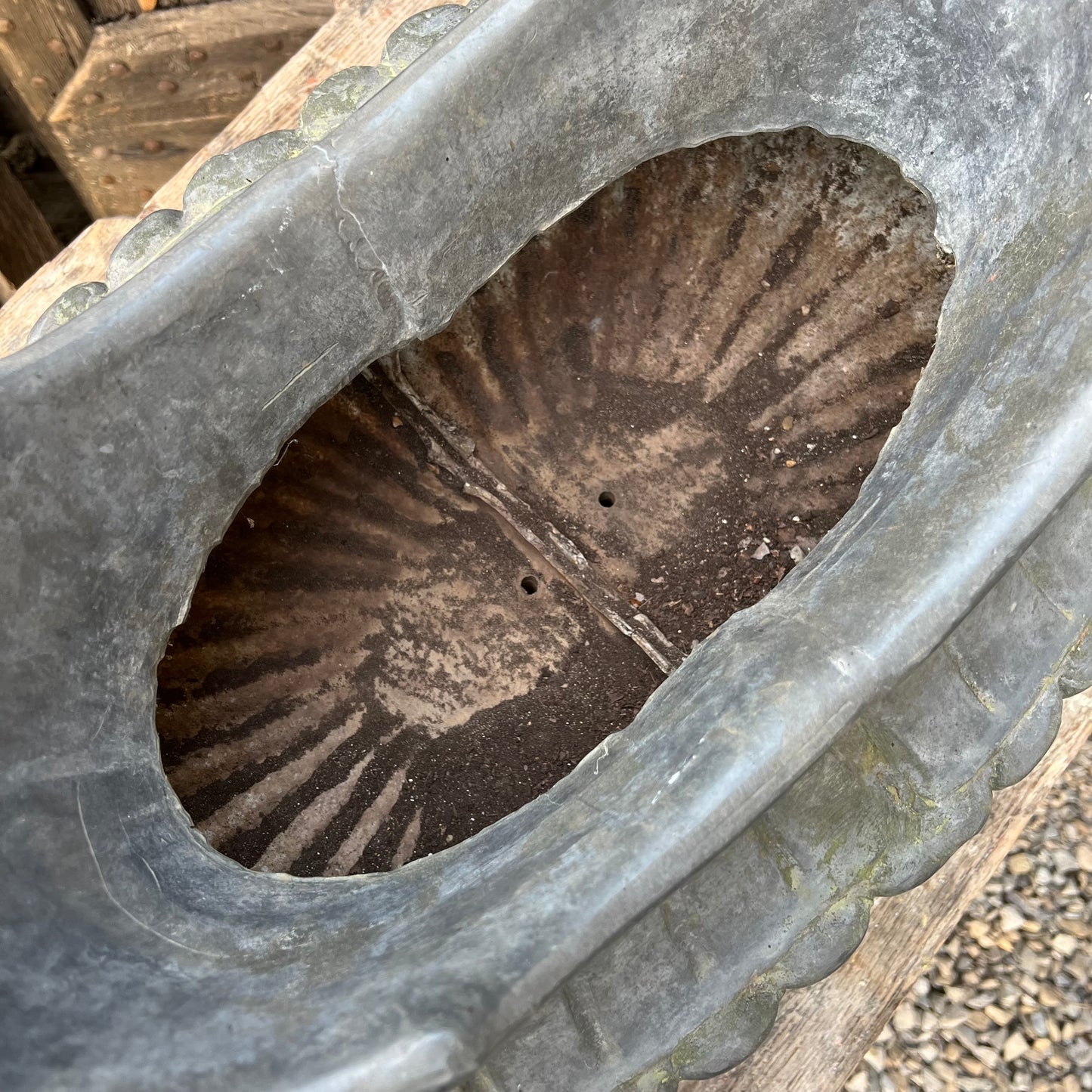 19th C. Neoclassical Lead Planter