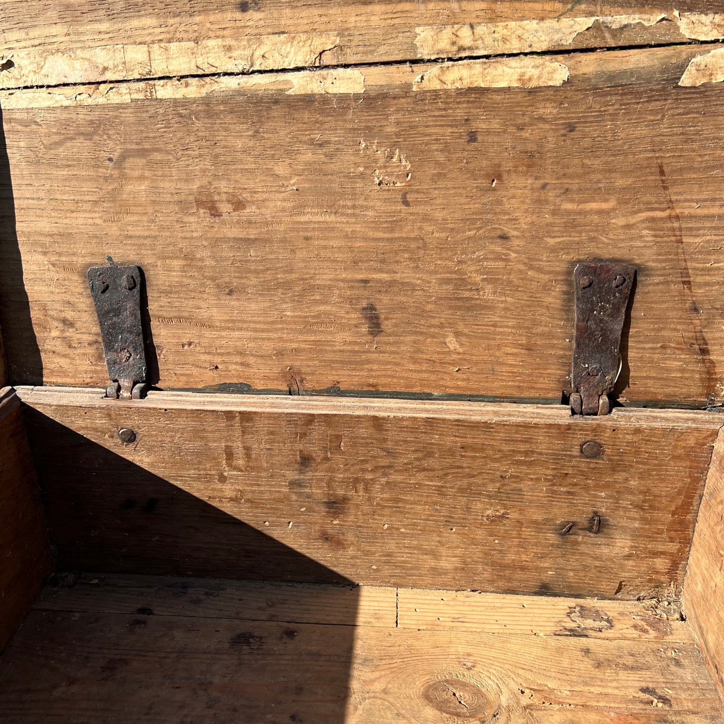 Swedish Painted Marriage Box (Hälsingland Style), Dated 1805