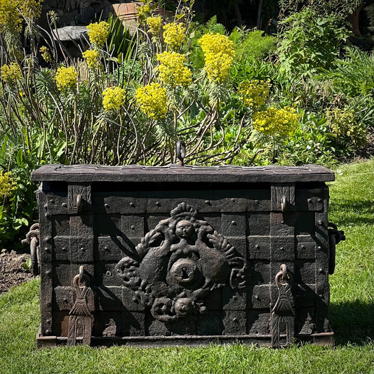 A Monumental 17th Century South German Iron Strong Chest, c.1650–1700