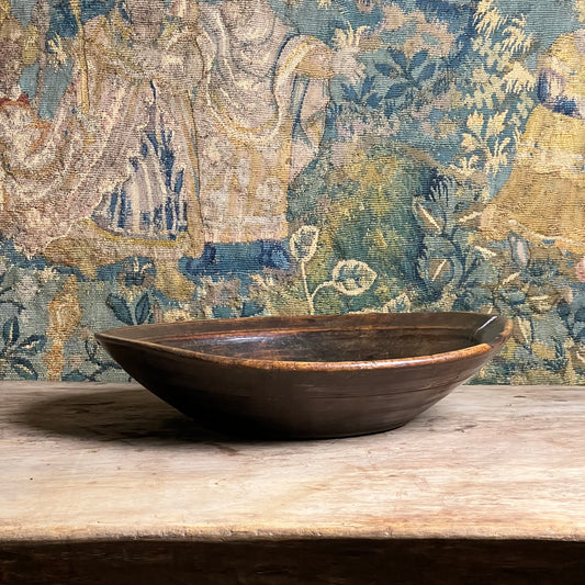 An Early English Turned Applewood Dairy Bowl, Late 17th or earlier