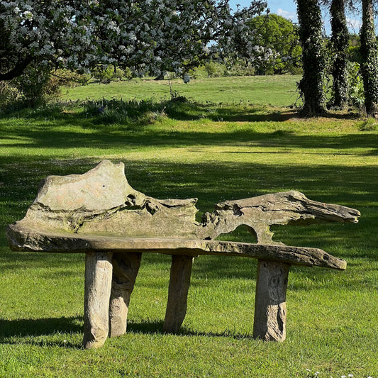 Primitive Organically Formed Root Bench