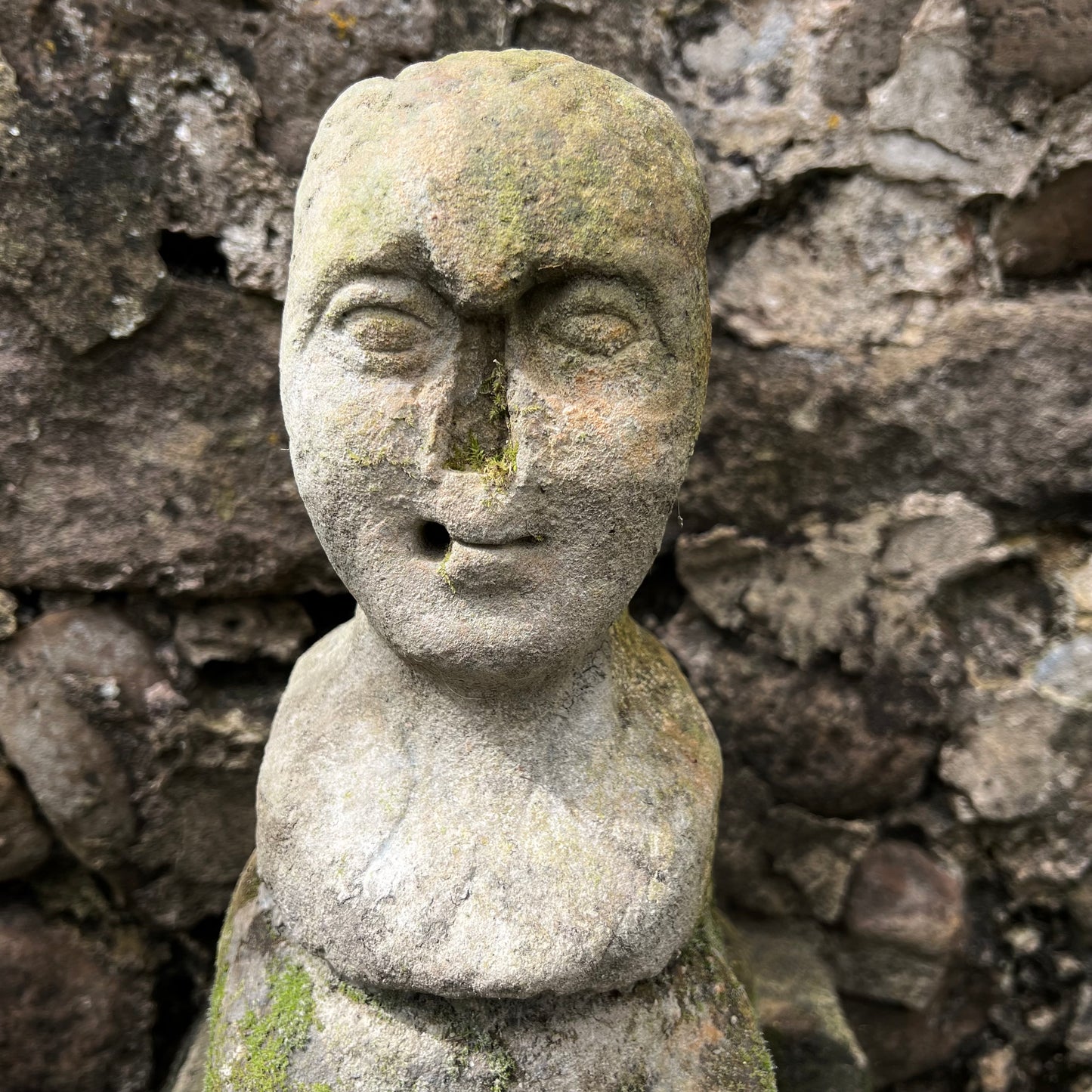 Yorkshire Celtic Carved Stone Head