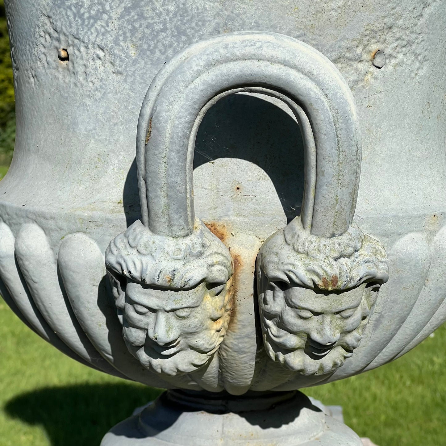 Grand Scale Pair of Handyside Campana Urns & Plinths c.1880