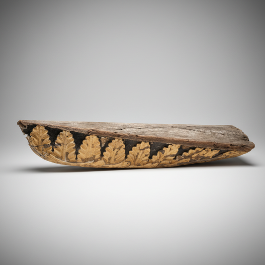 Late 18th–Early 19th-Century Carved English Oak Naval Acanthus Frieze, c.1790–1810