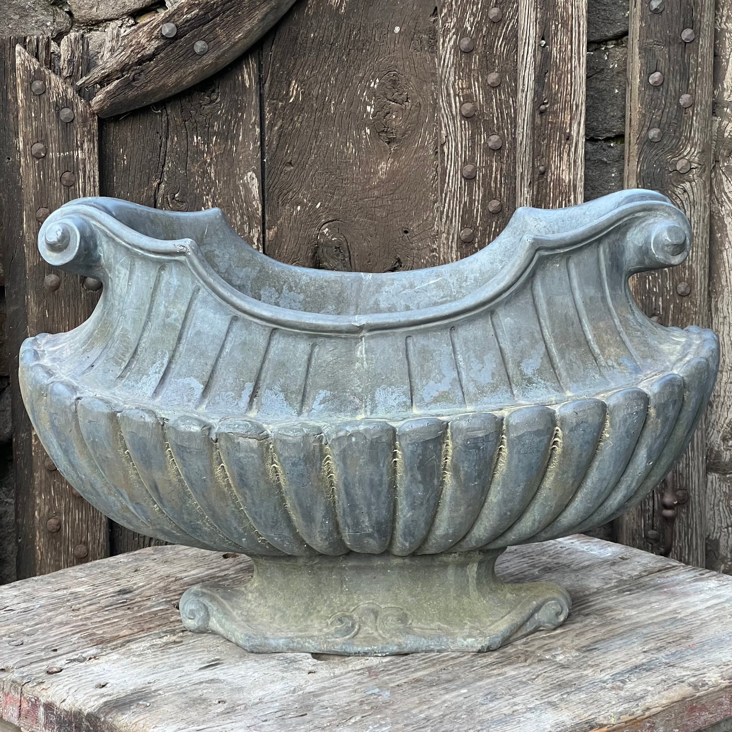 19th C. Neoclassical Lead Planter
