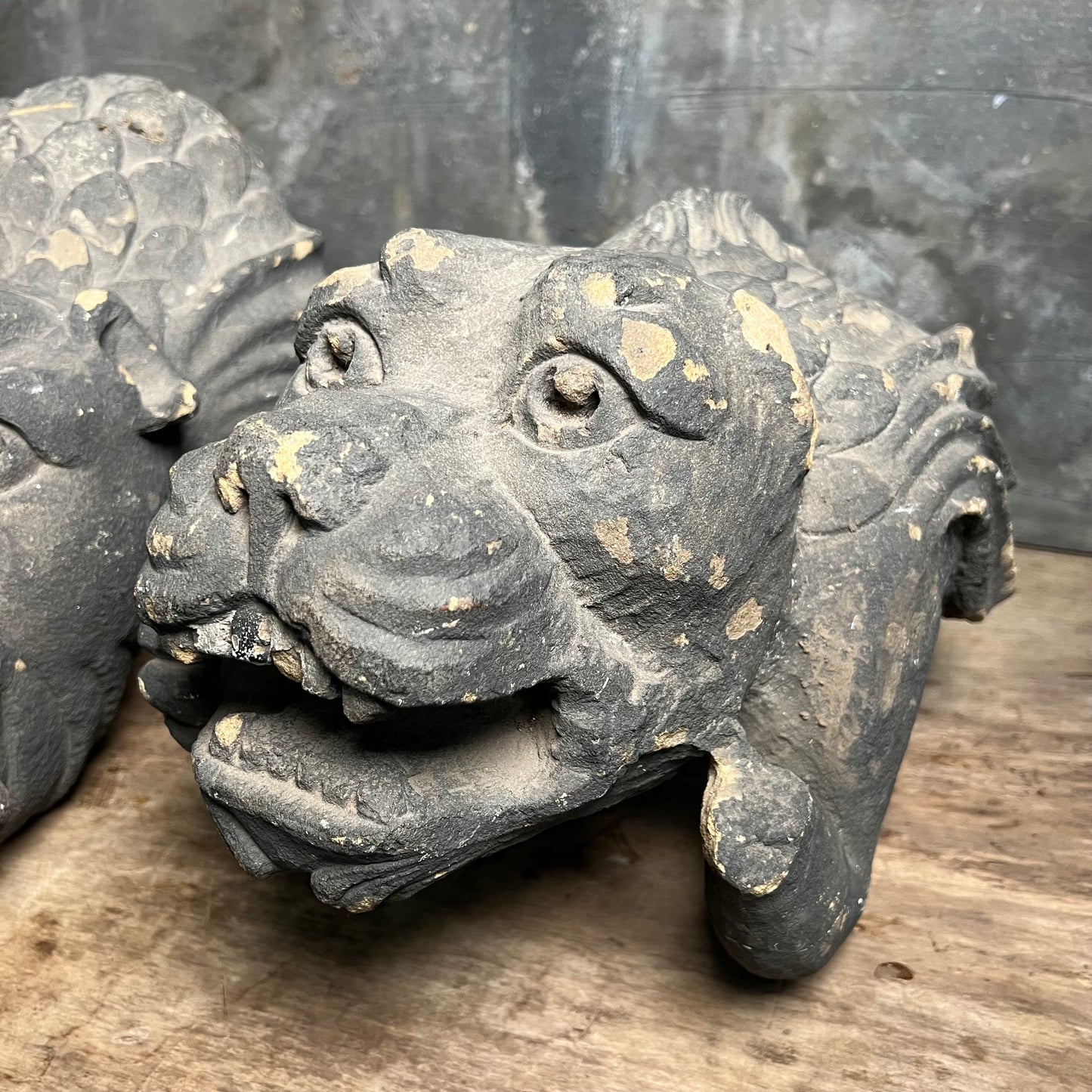 Large Pair of Gothic Revival Gargoyles