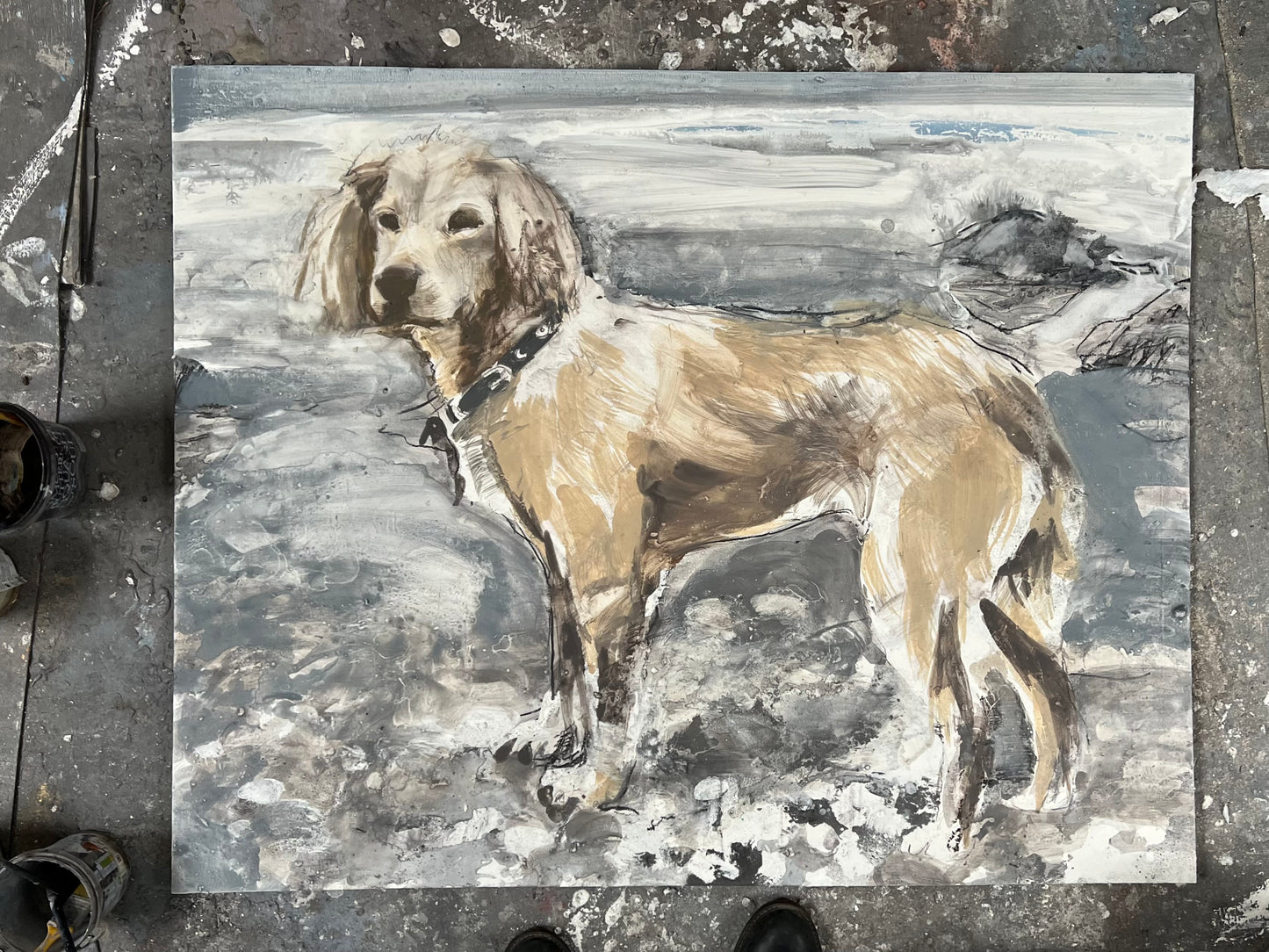 Chloë Holt RCA FRSA - “Honey” Commissioned Dog Portrait
