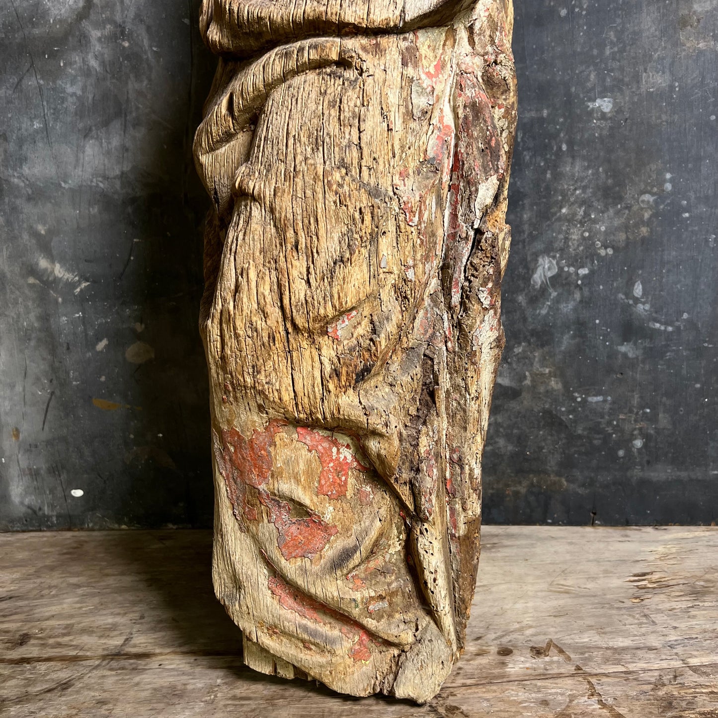Carved Oak Figure of Saint James the Greater c.1470-1520