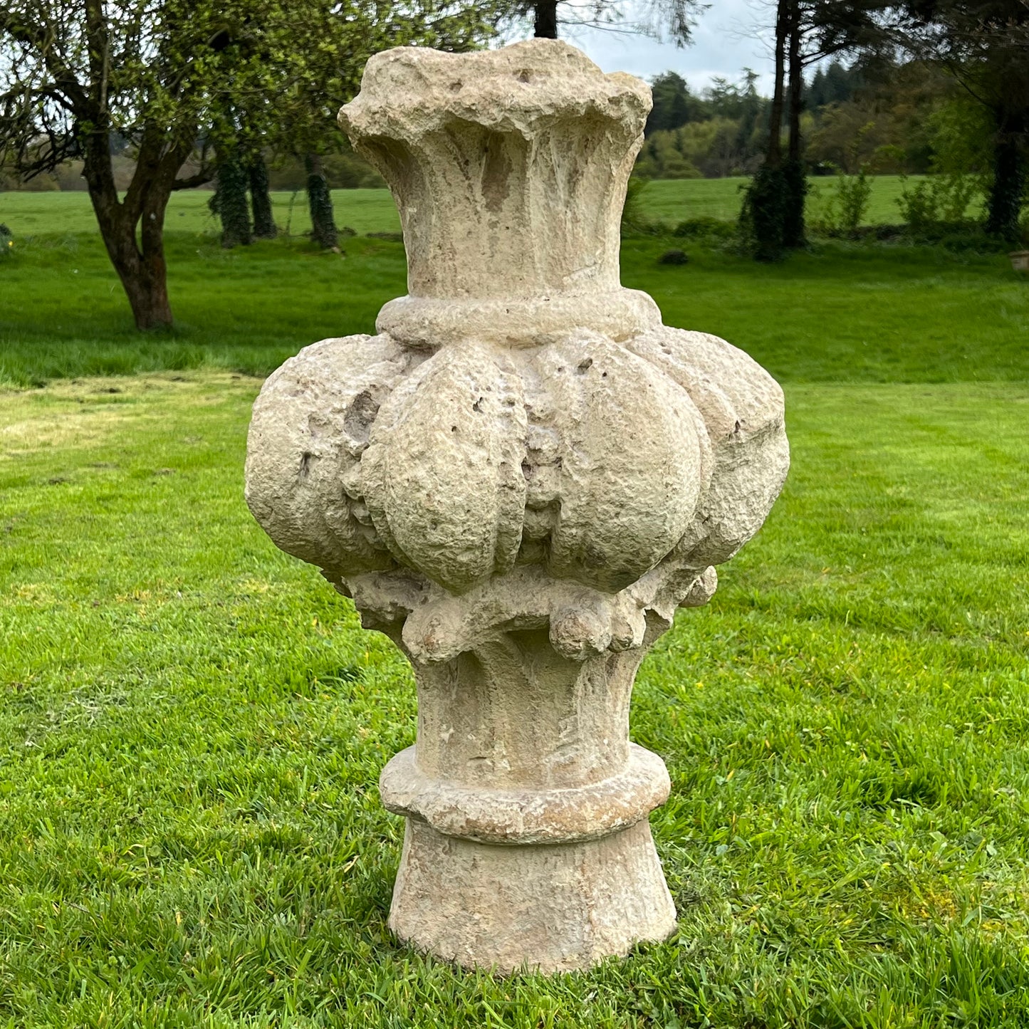 ‘Isabelline’ Pomegranate Finial from Granada c.1500-1520