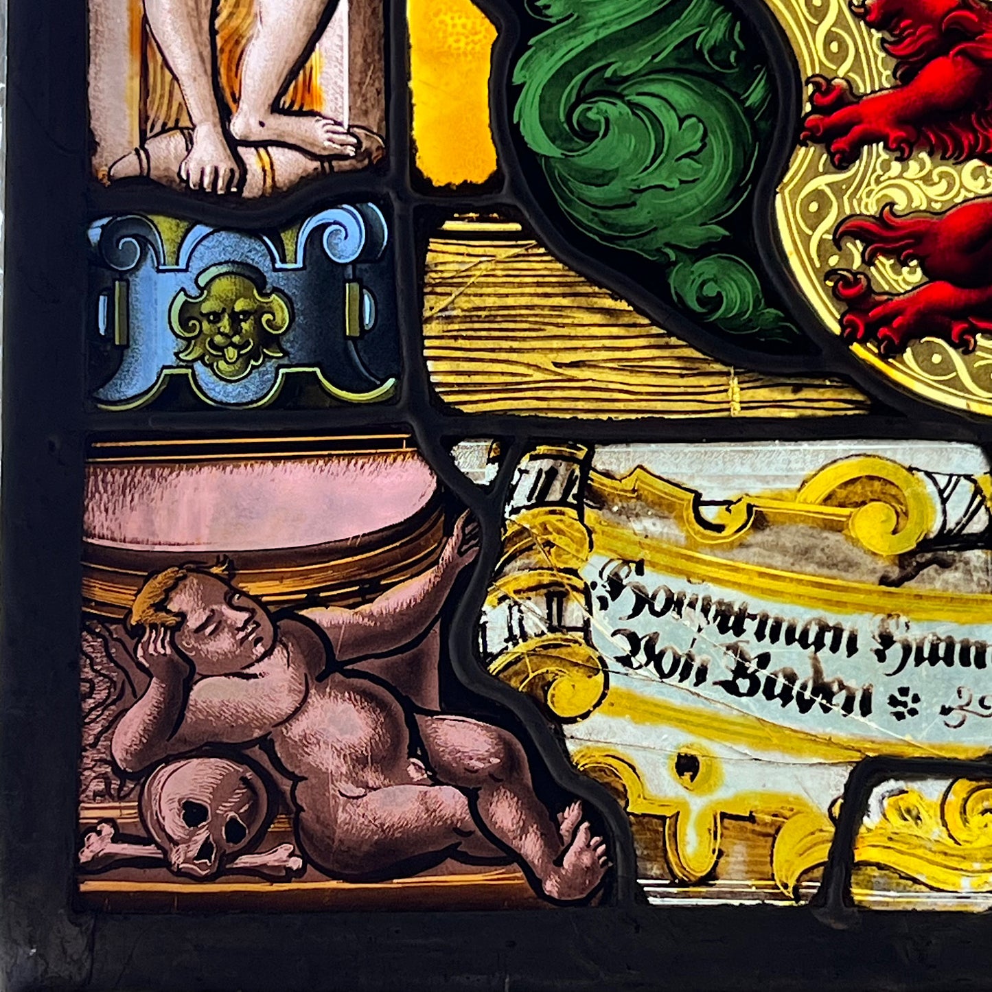 Stained Glass Panel depicting The Arms of Heinrich Bodmer of Baden c.1530