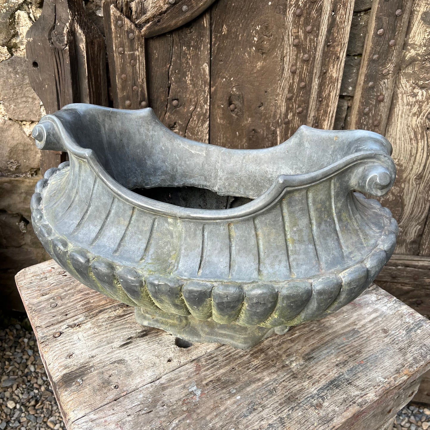 19th C. Neoclassical Lead Planter