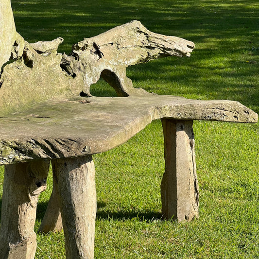 Primitive Organically Formed Root Bench