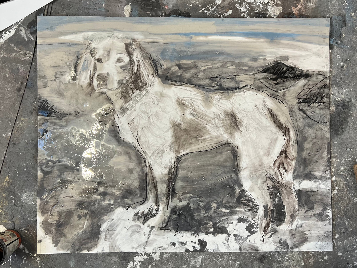 Chloë Holt RCA FRSA - “Honey” Commissioned Dog Portrait