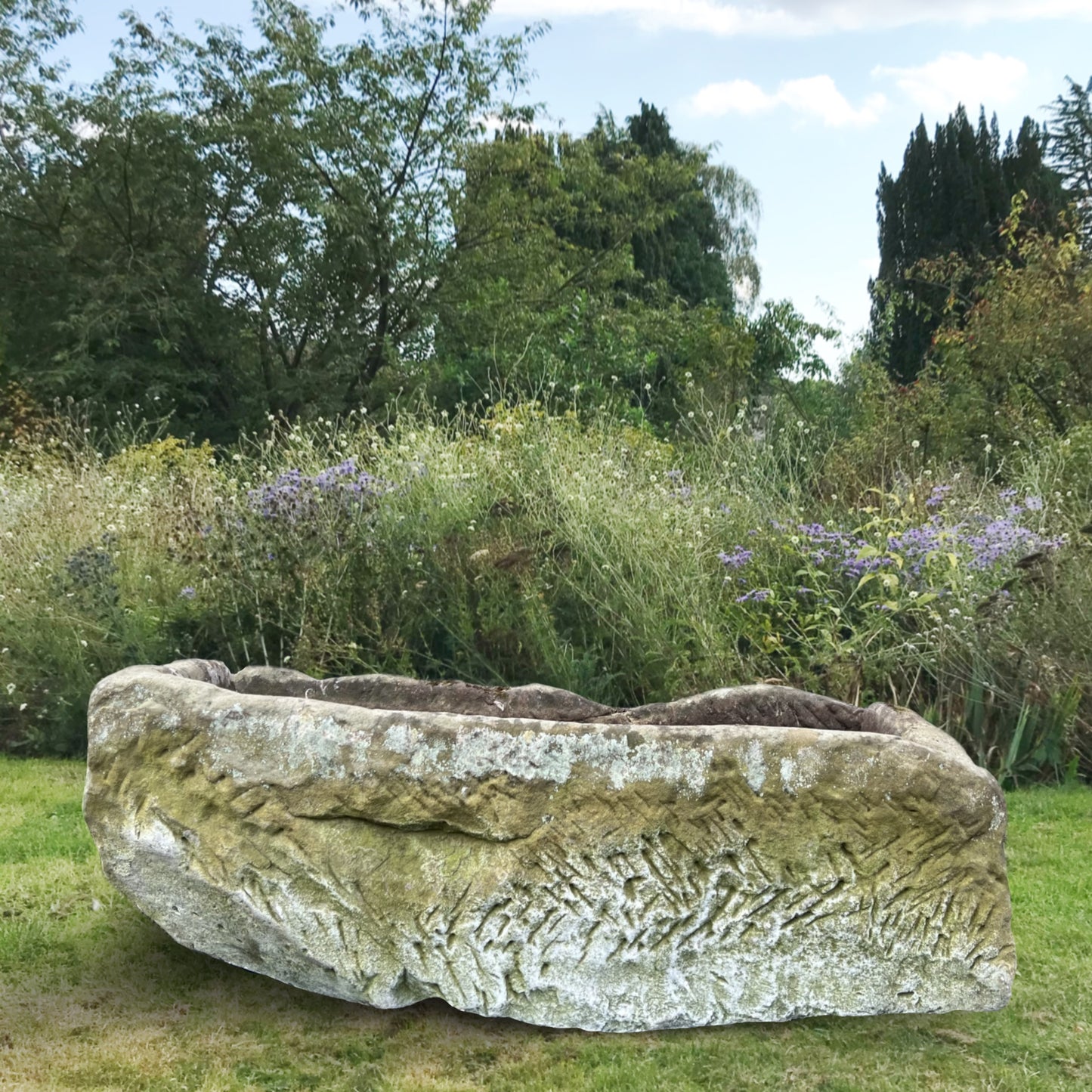 Huge 18th Century Carved Stone Trough