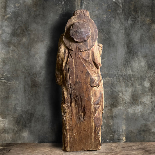 Carved Oak Figure of Saint James the Greater c.1470-1520