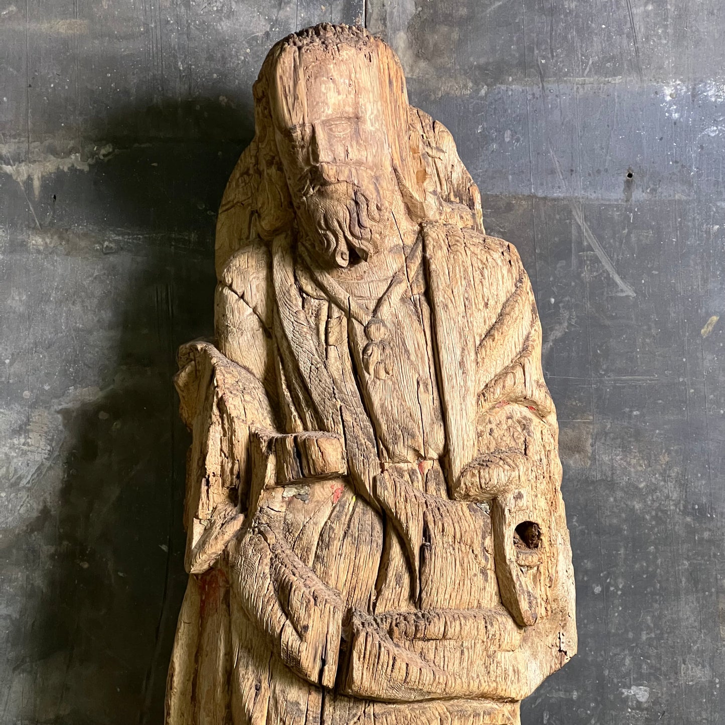 Carved Oak Figure of Saint James the Greater c.1470-1520