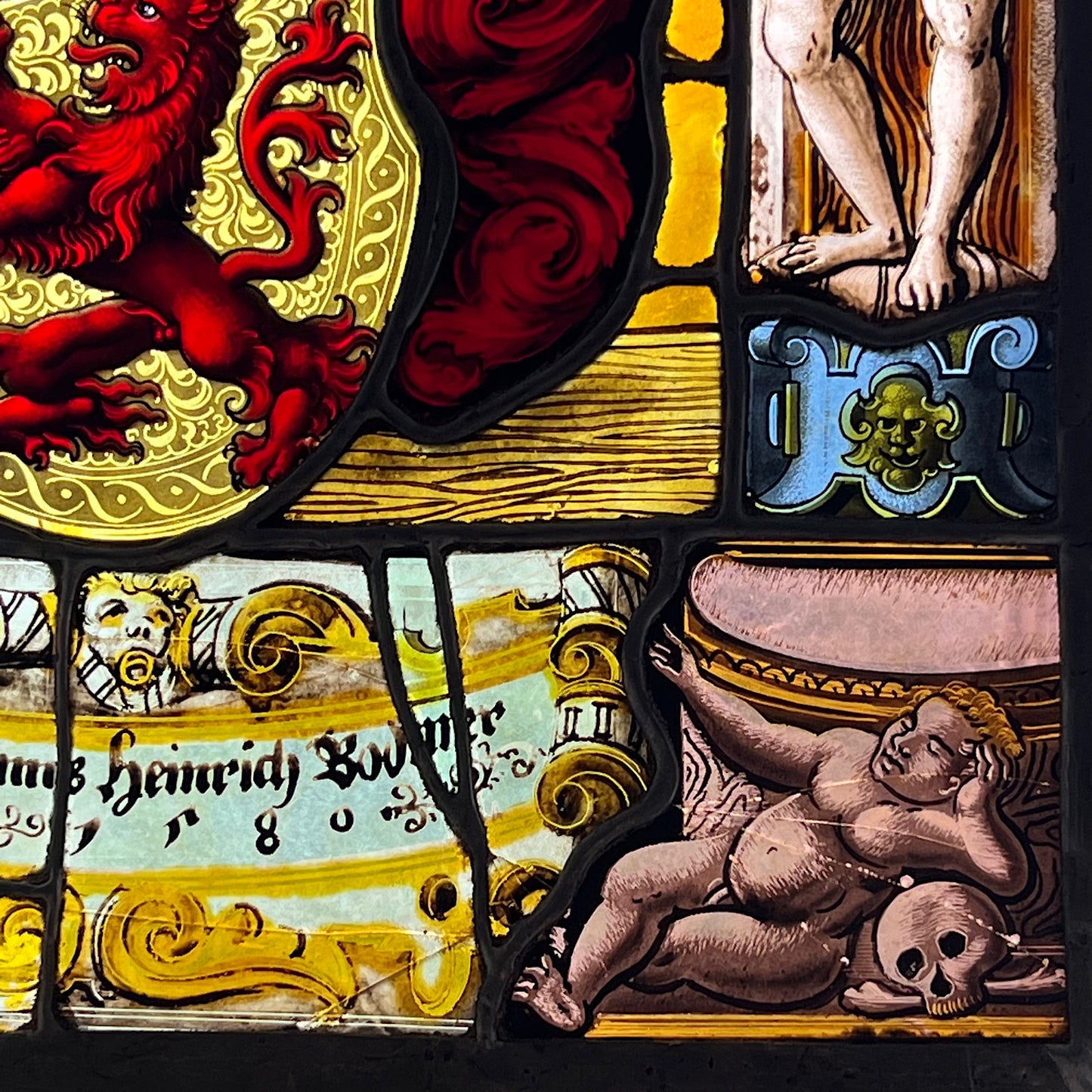 Stained Glass Panel depicting The Arms of Heinrich Bodmer of Baden c.1530