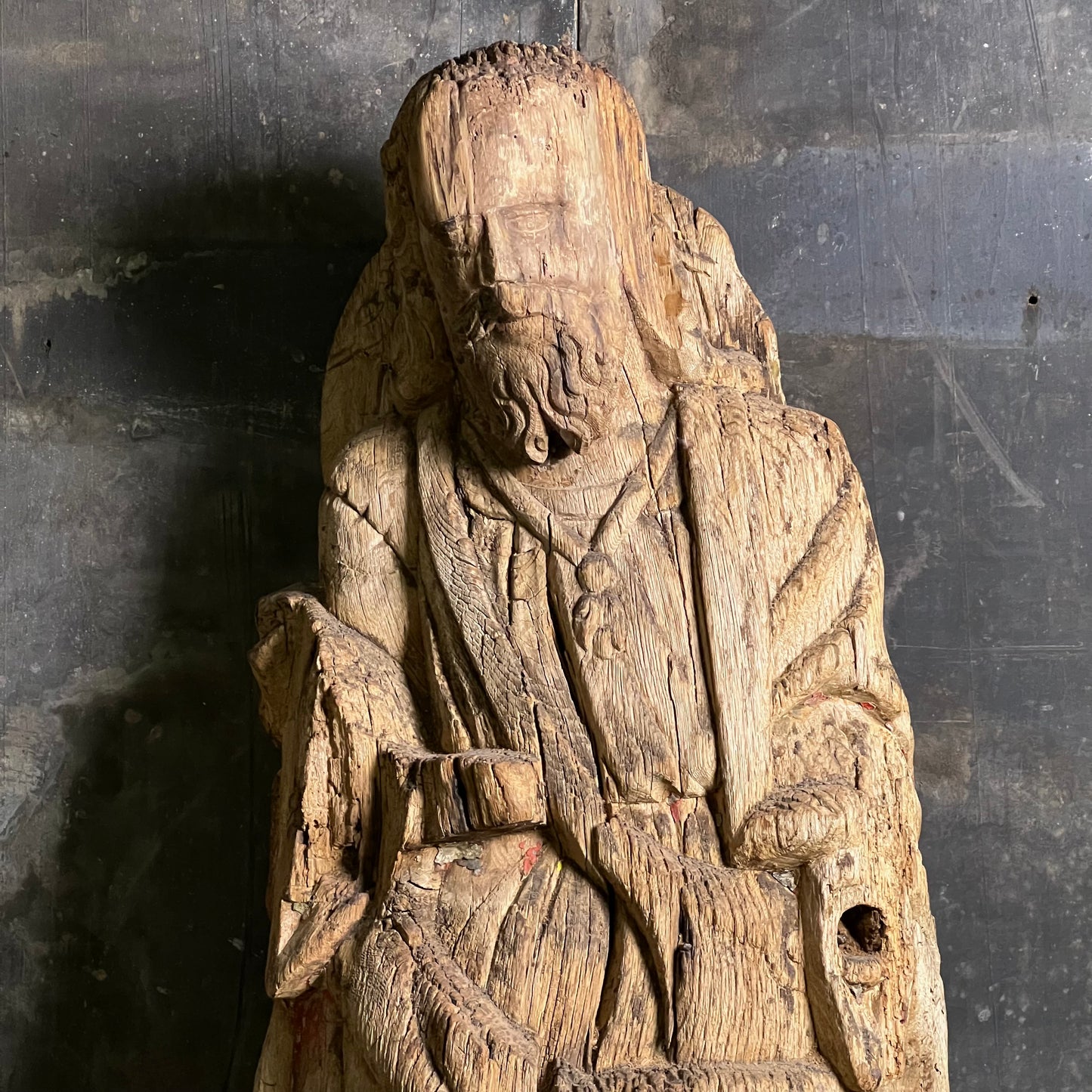 Carved Oak Figure of Saint James the Greater c.1470-1520
