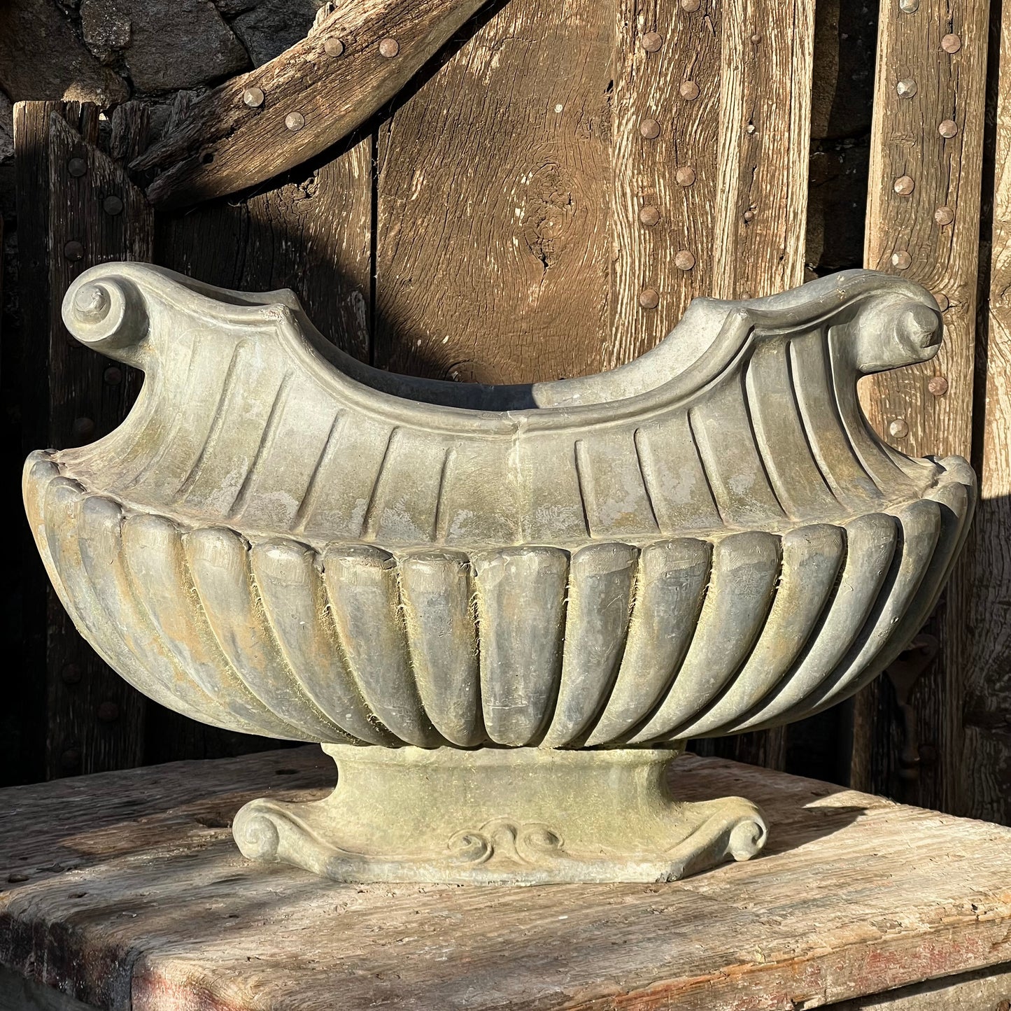 19th C. Neoclassical Lead Planter