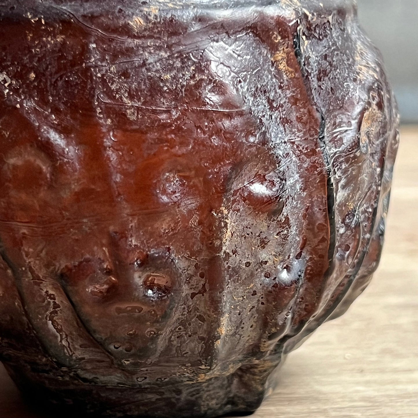 A Roman Aubergine Glass Trefoil-Lipped Jug c. 1st Century A.D.
