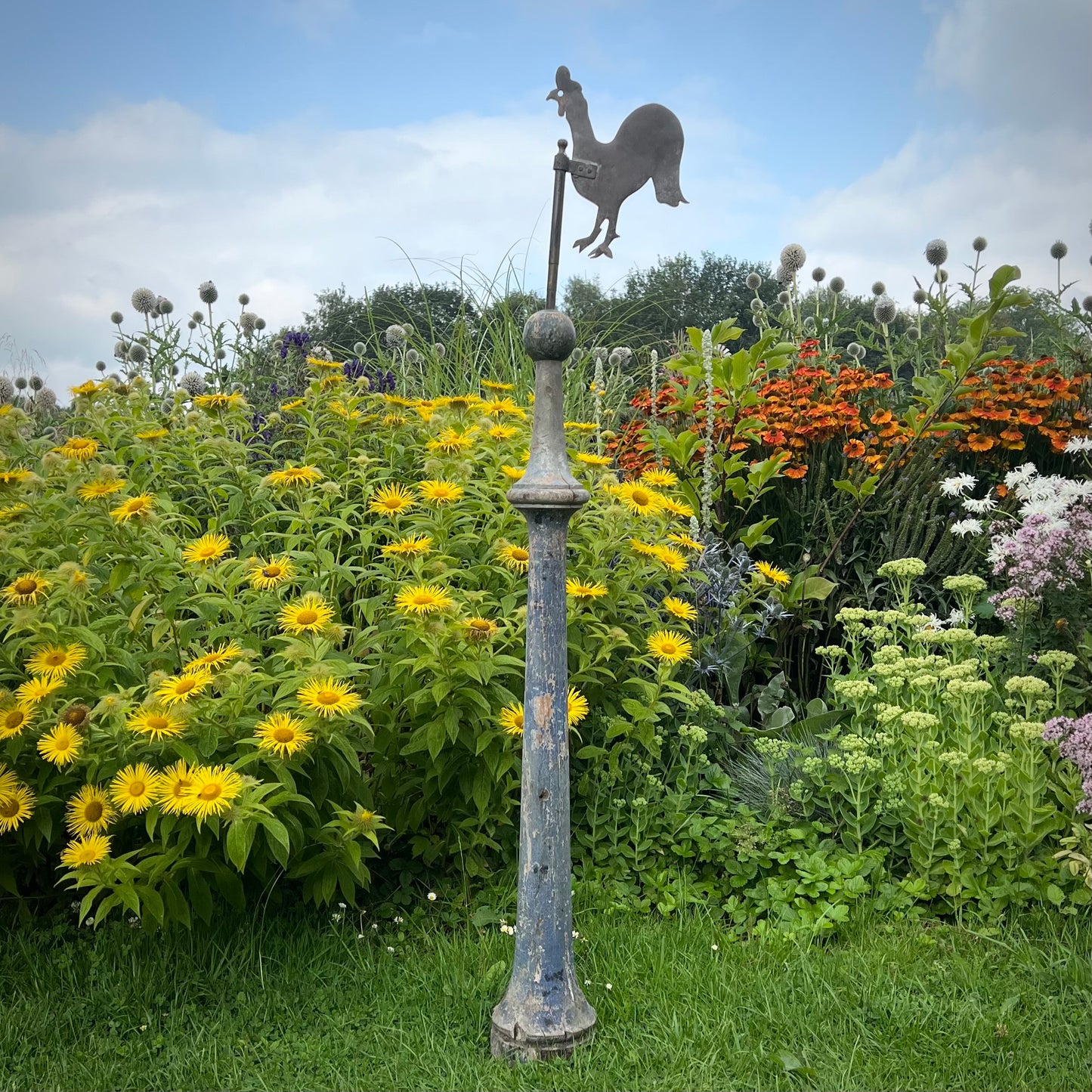 English Folk Art Cockerel Weathervane c.1880