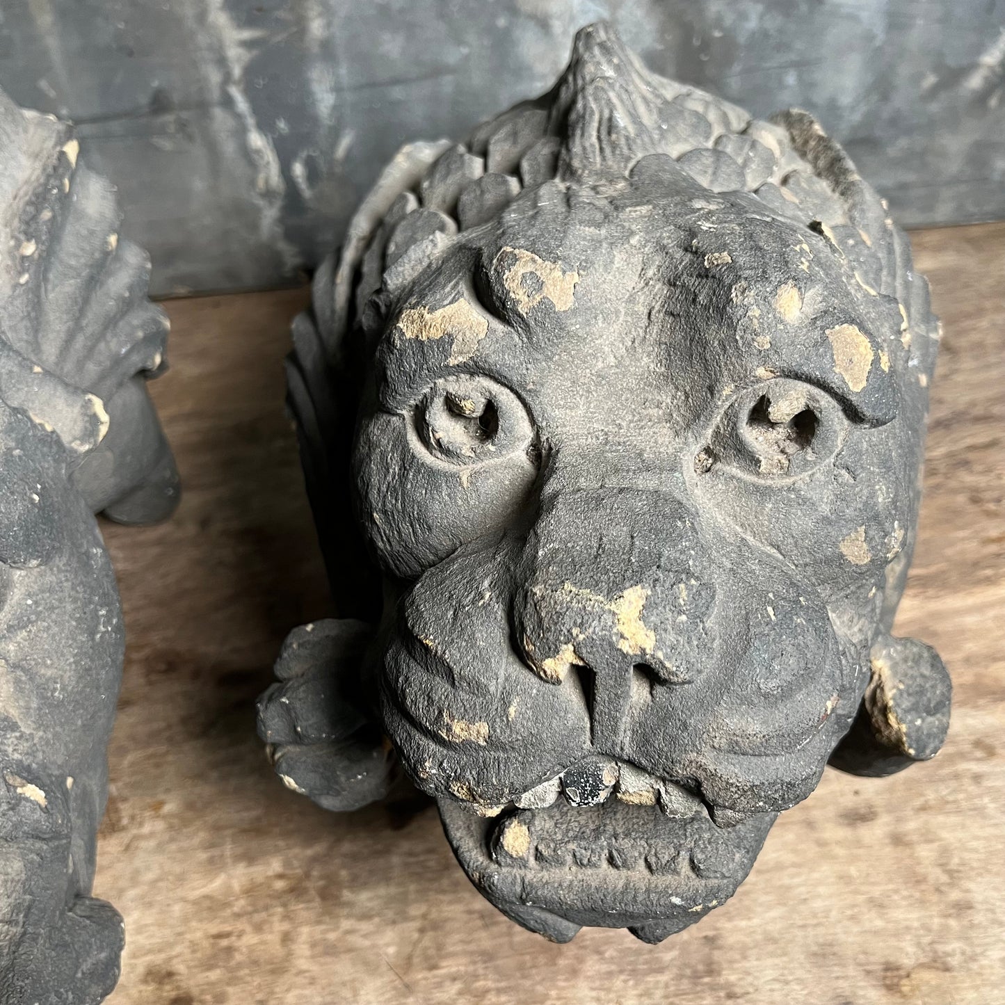 Large Pair of Gothic Revival Gargoyles