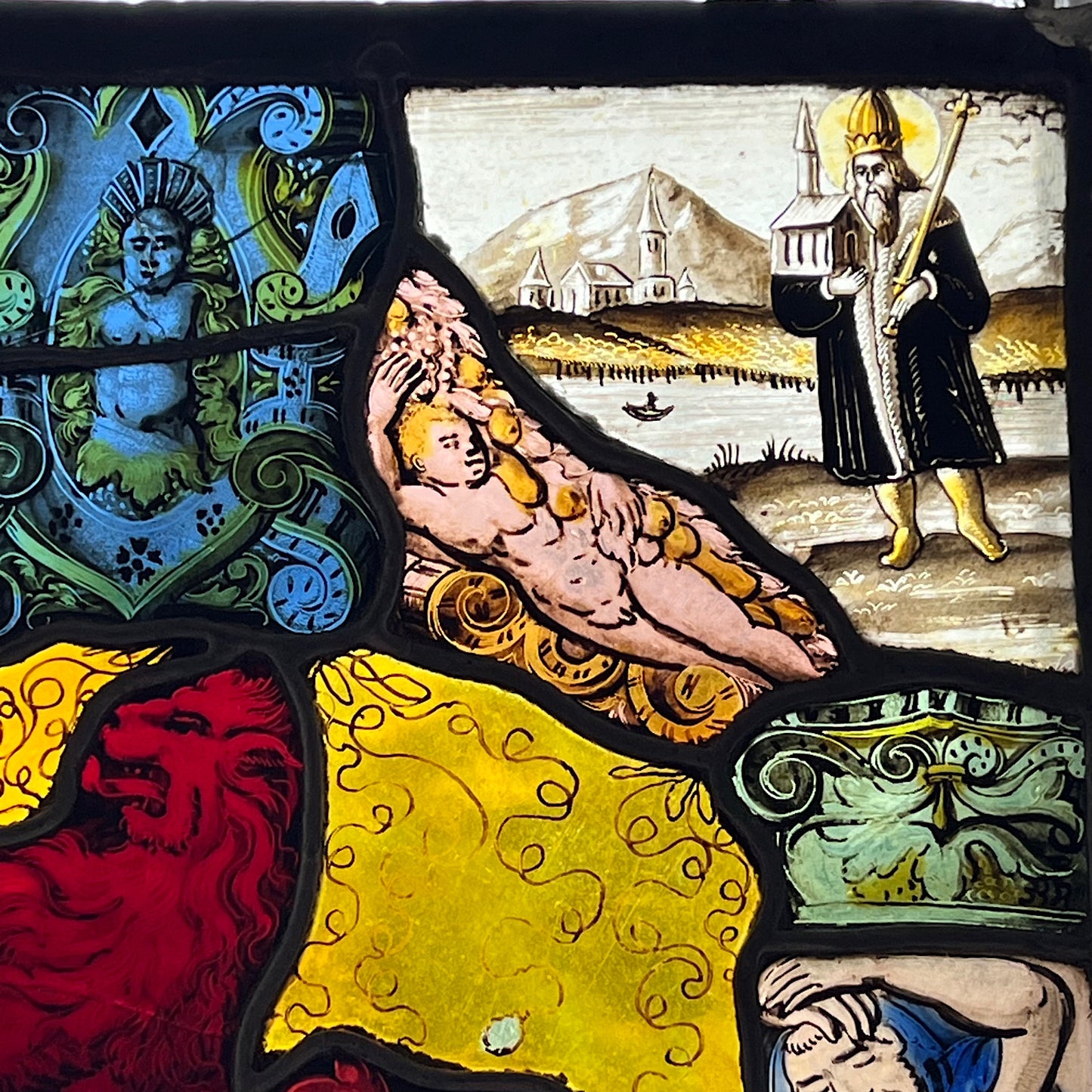 Stained Glass Panel depicting The Arms of Heinrich Bodmer of Baden c.1530