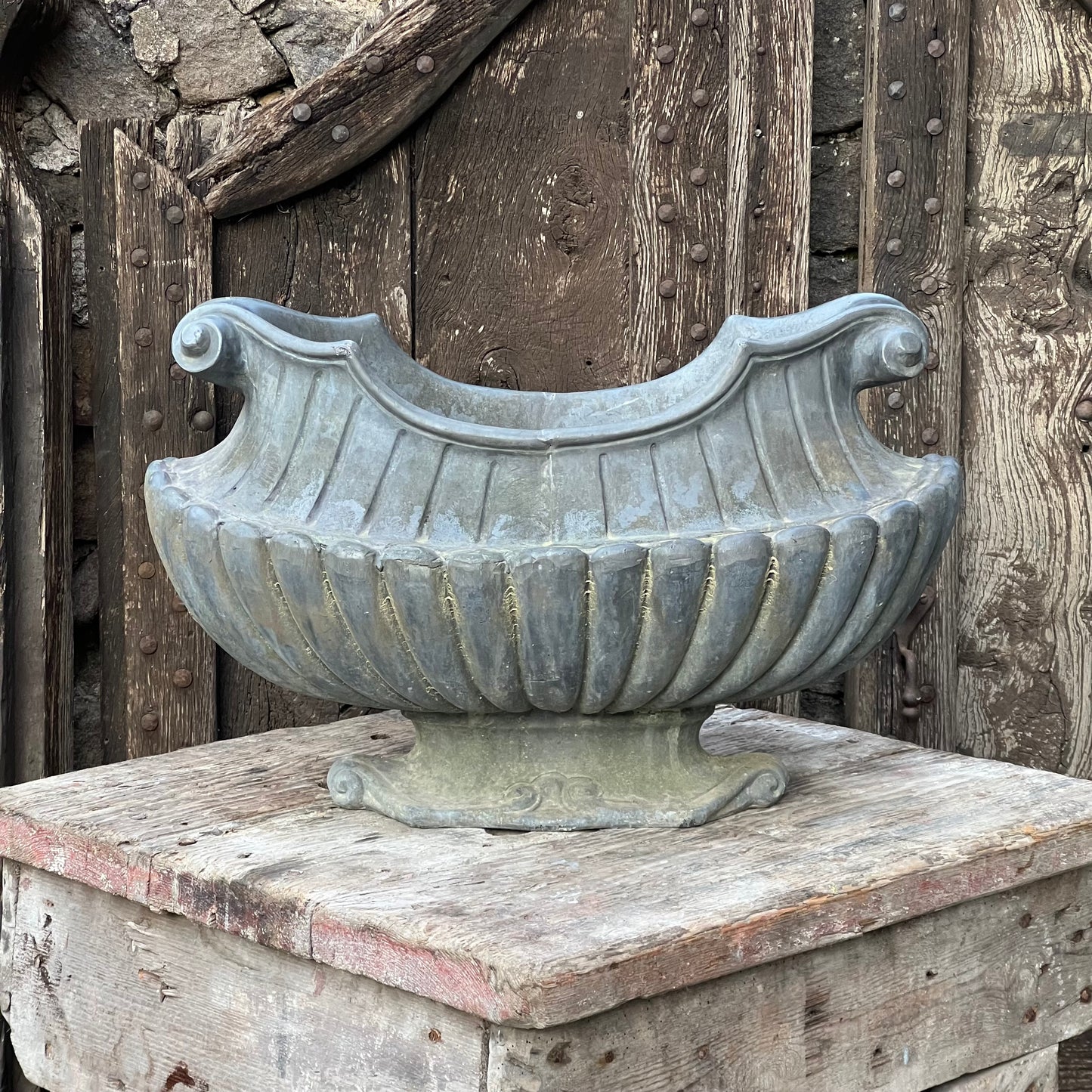 19th C. Neoclassical Lead Planter