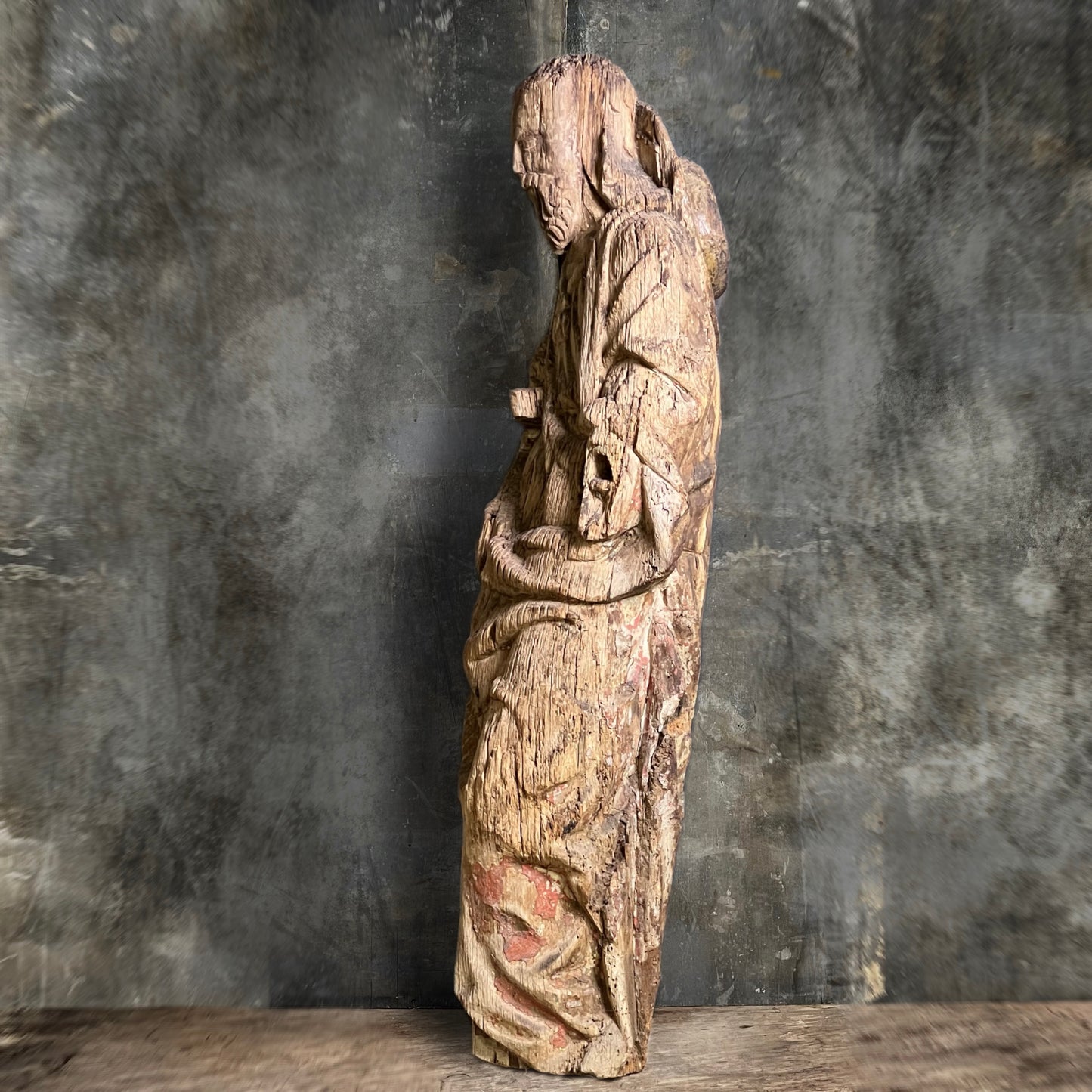 Carved Oak Figure of Saint James the Greater c.1470-1520
