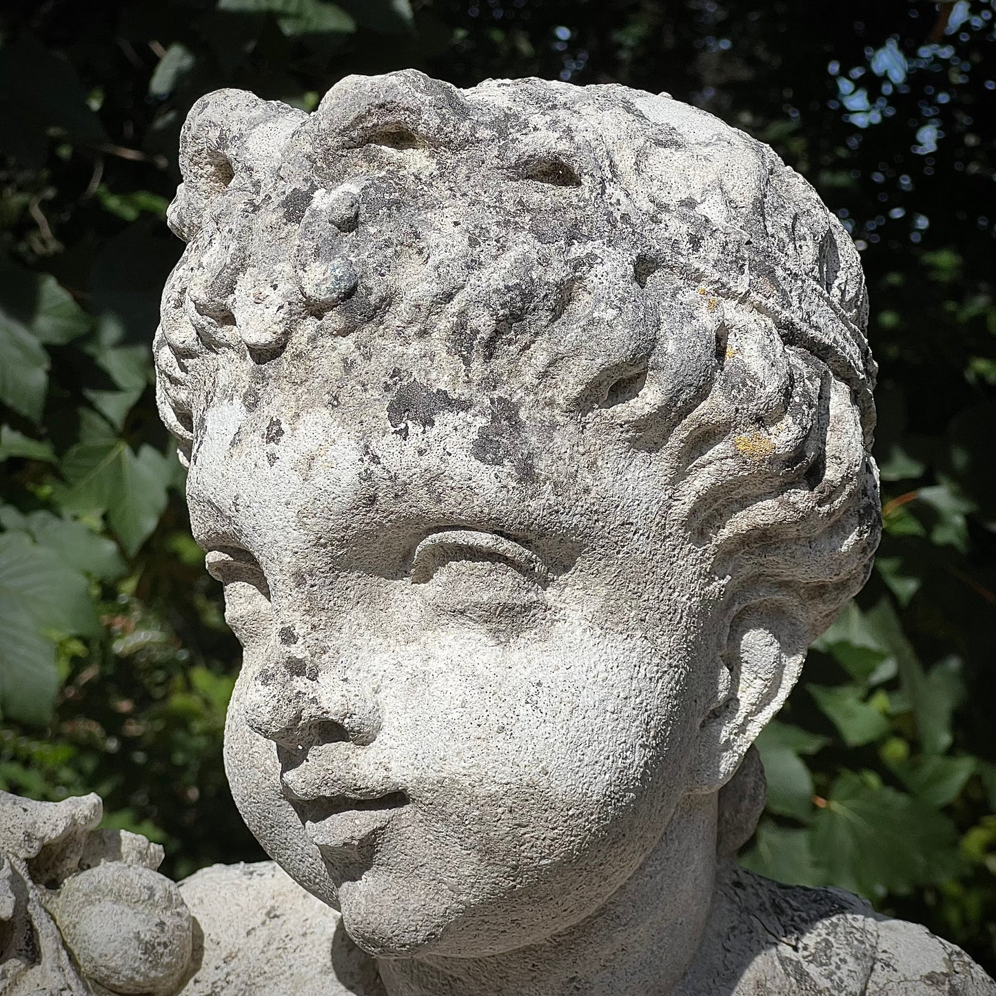 French Limestone Four Seasons Statues with Plinths c. Late 17th/Early 18th Century