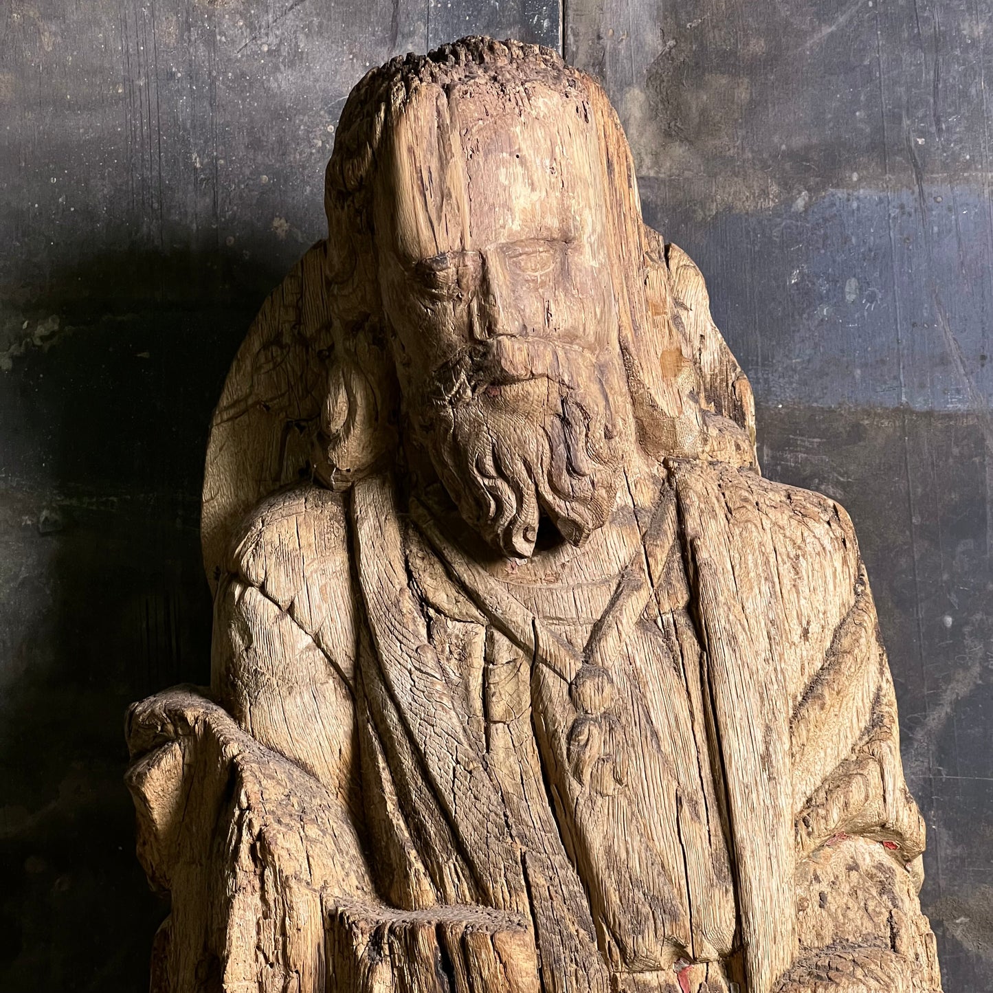 Carved Oak Figure of Saint James the Greater c.1470-1520