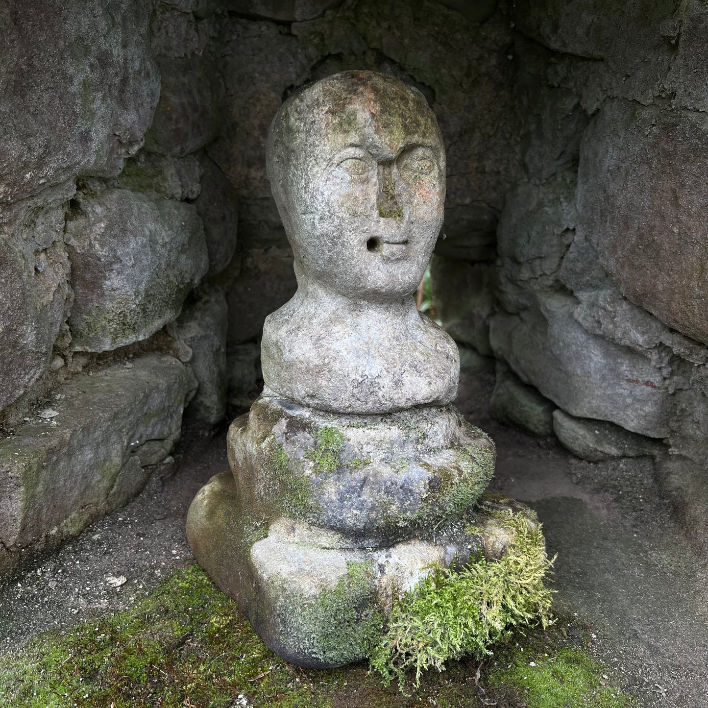 Yorkshire Celtic Carved Stone Head