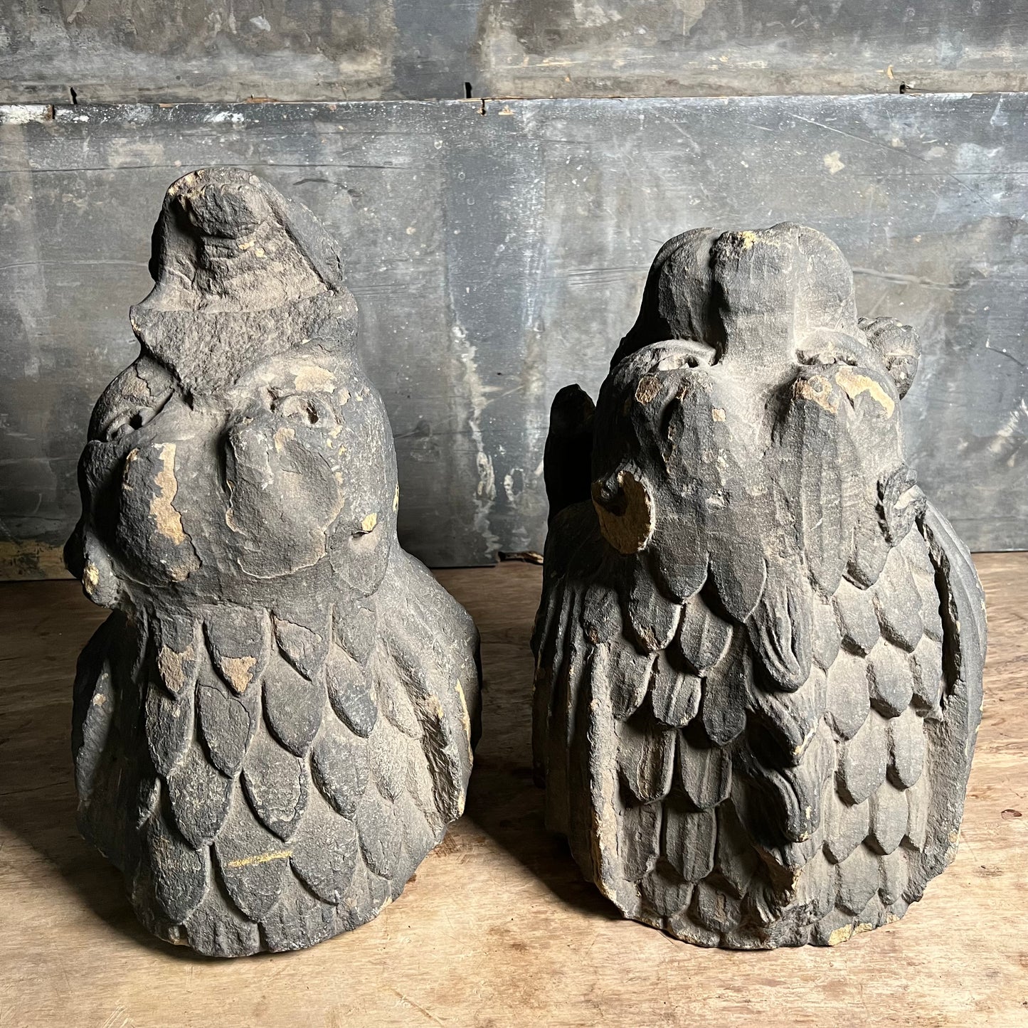 Large Pair of Gothic Revival Gargoyles