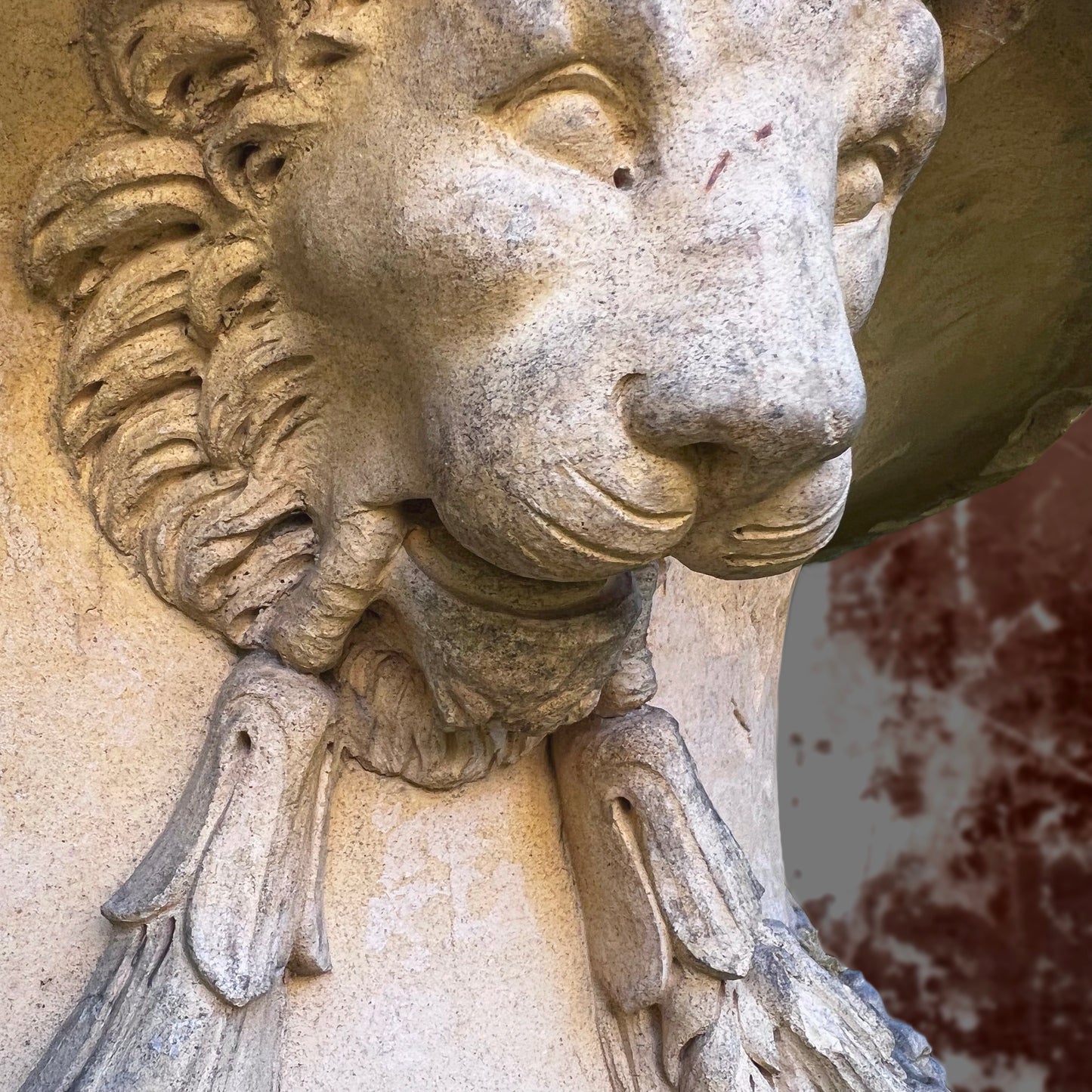 Grand Terracotta Lion Garden Vase By J M Blashfield c.1860