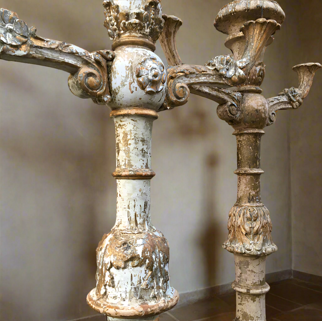 Louis XIV Torchères Candelabra late 17th/early 18th Century