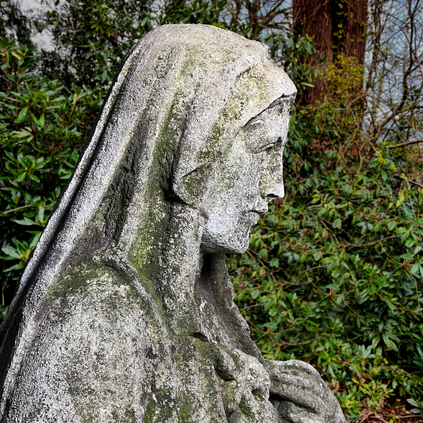 French Limestone Statue of the Madonna c.1780