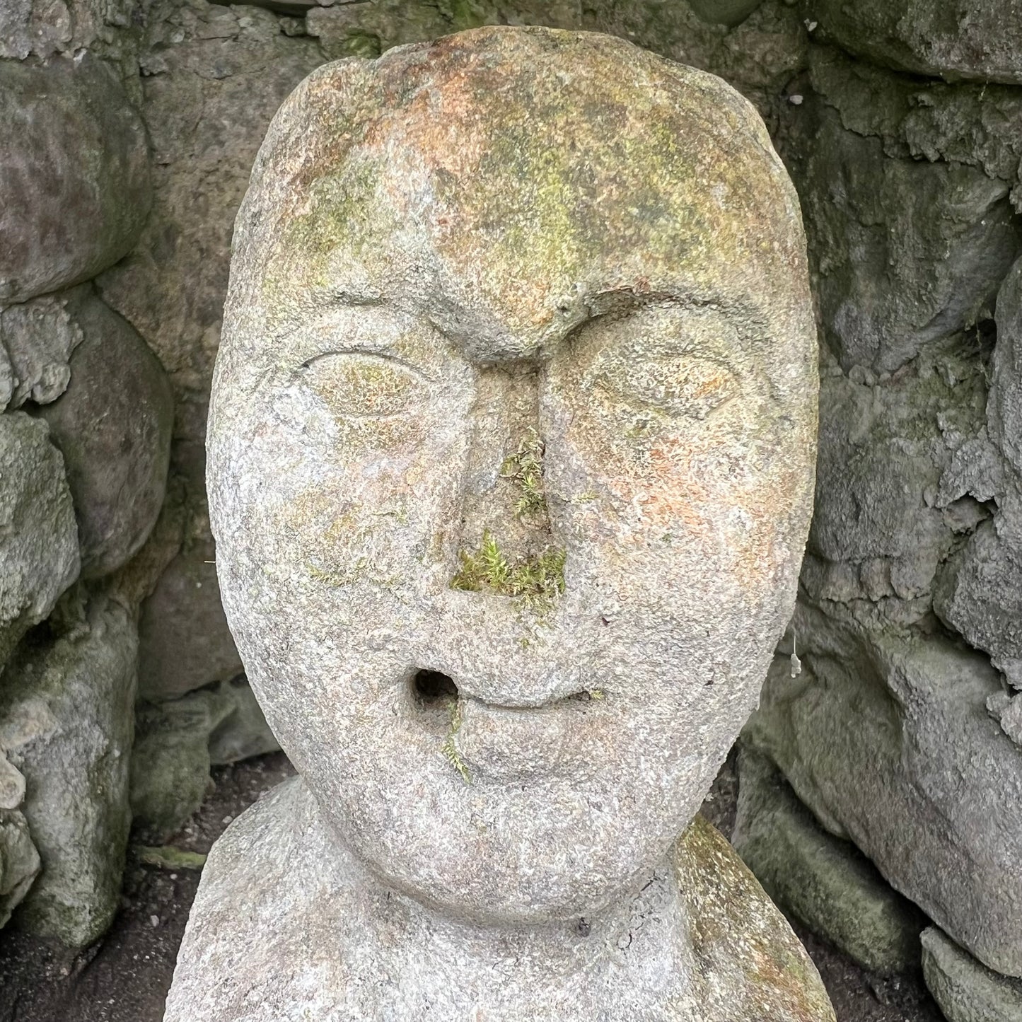 Yorkshire Celtic Carved Stone Head