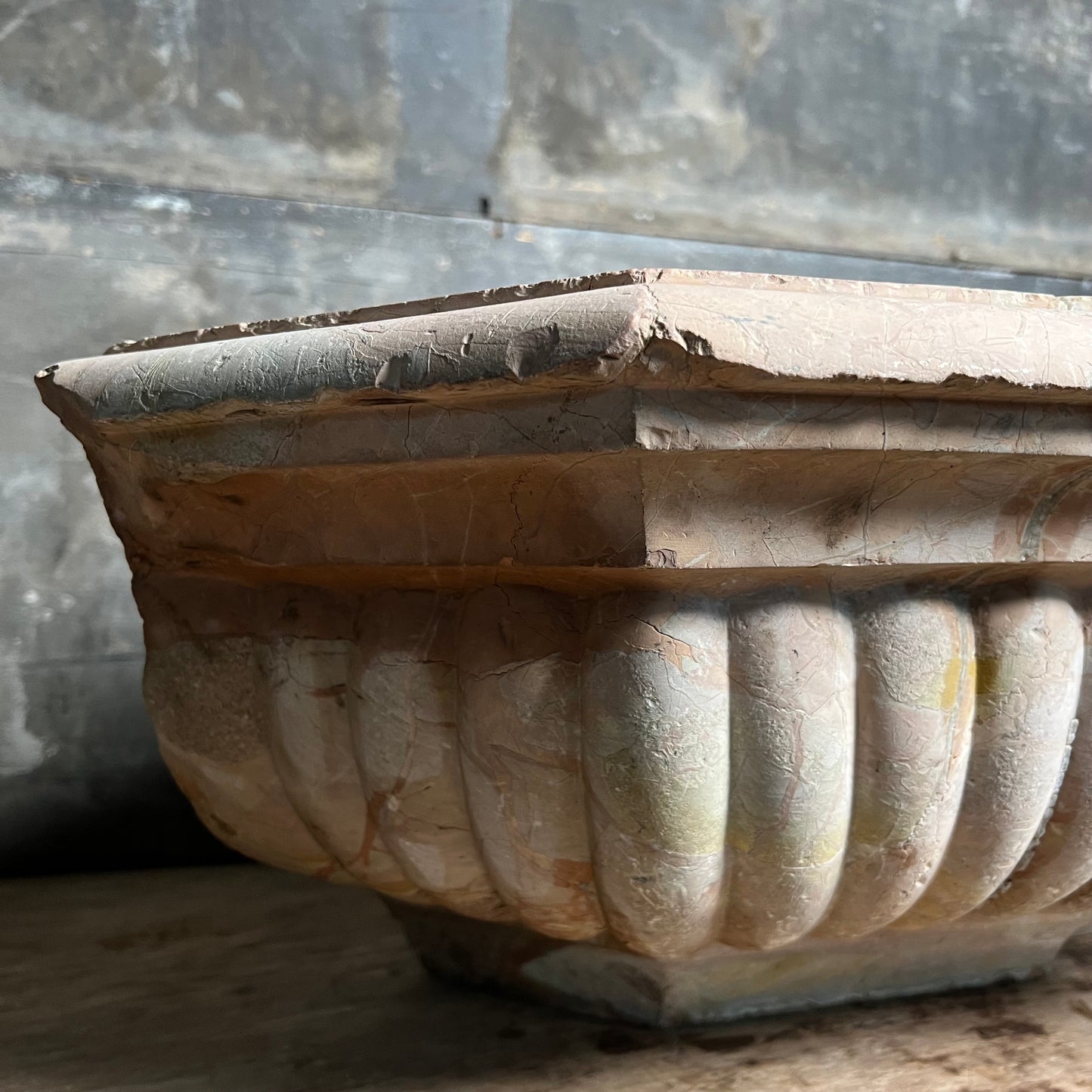 Venetian Font c.1750 in Rosa Antico Sicilian Marble